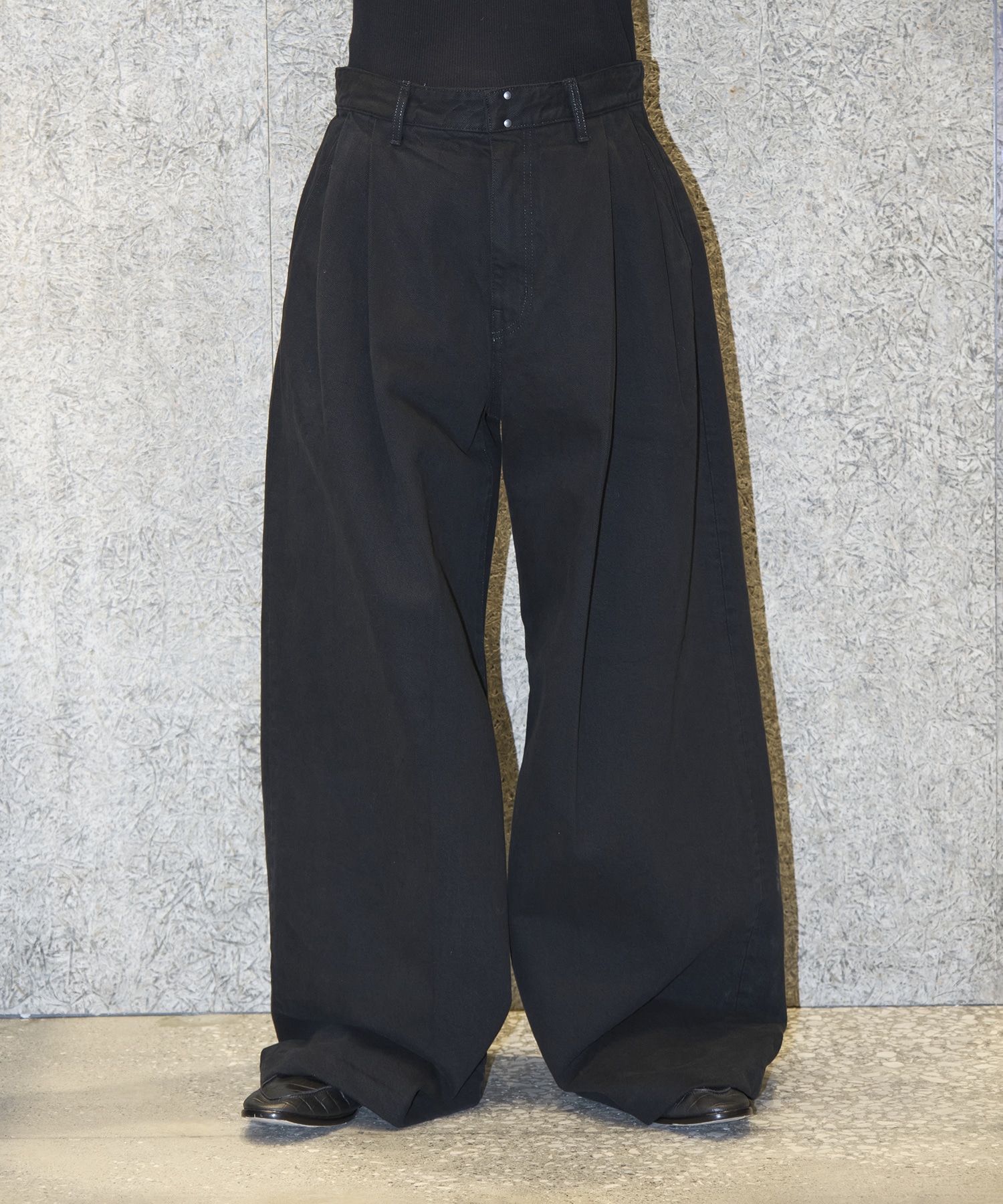 HAKAMA JEAN TROUSERS(W28 BLACK): TANAKA: MENS｜CONZ ONLINE STORE