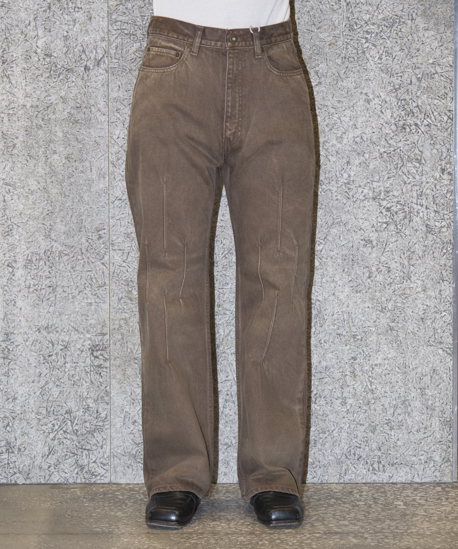 GEOMETRY DENIM PANTS STEAF