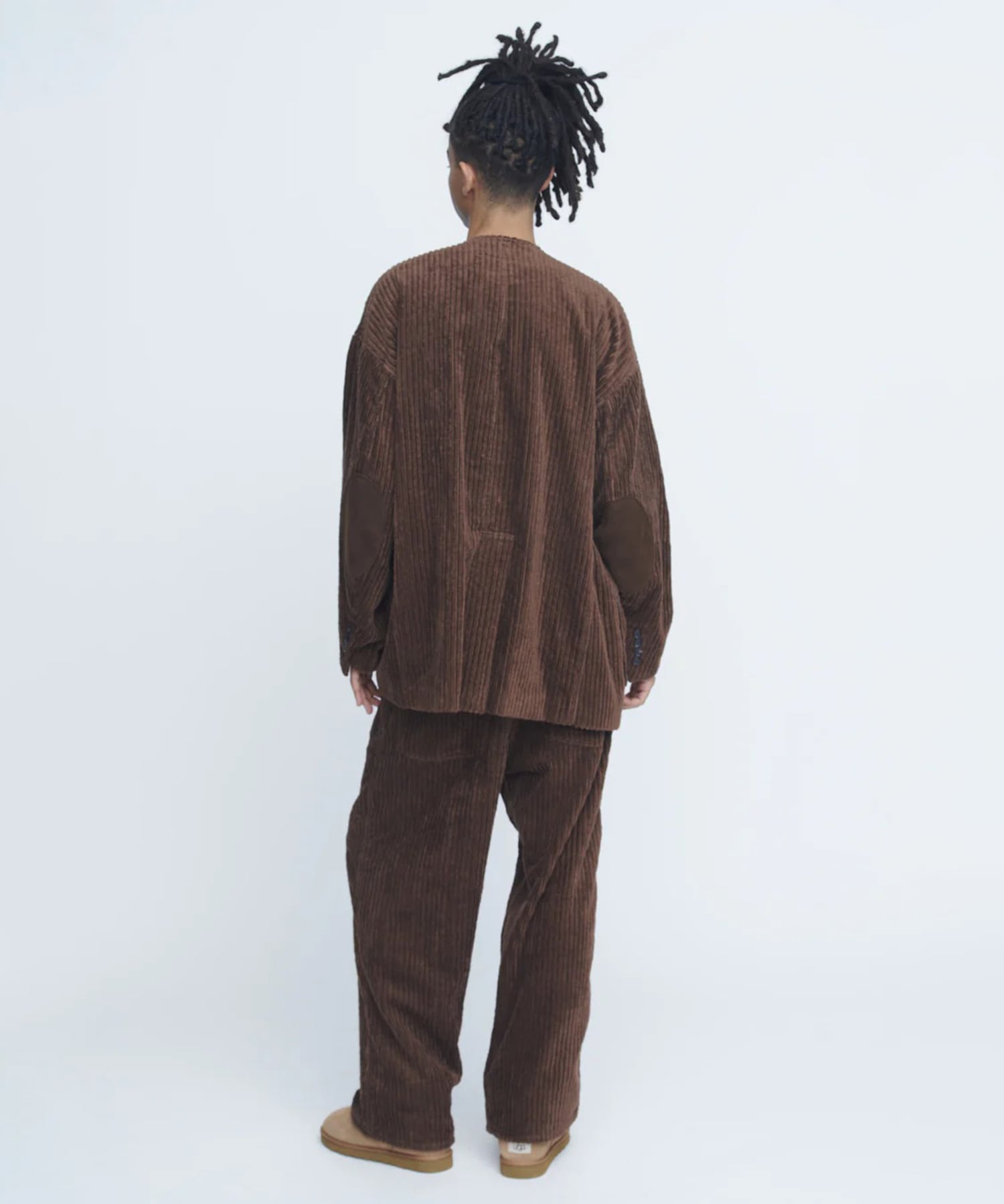 Corduroy Collarless Jacket INSCRIRE