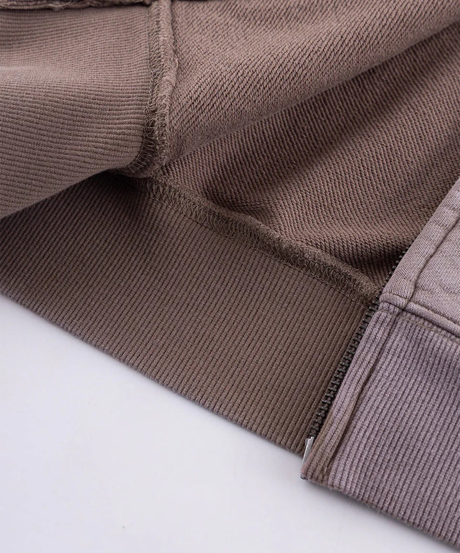 Faded Embroidery Zip Up Hoodie WOKE EDGE