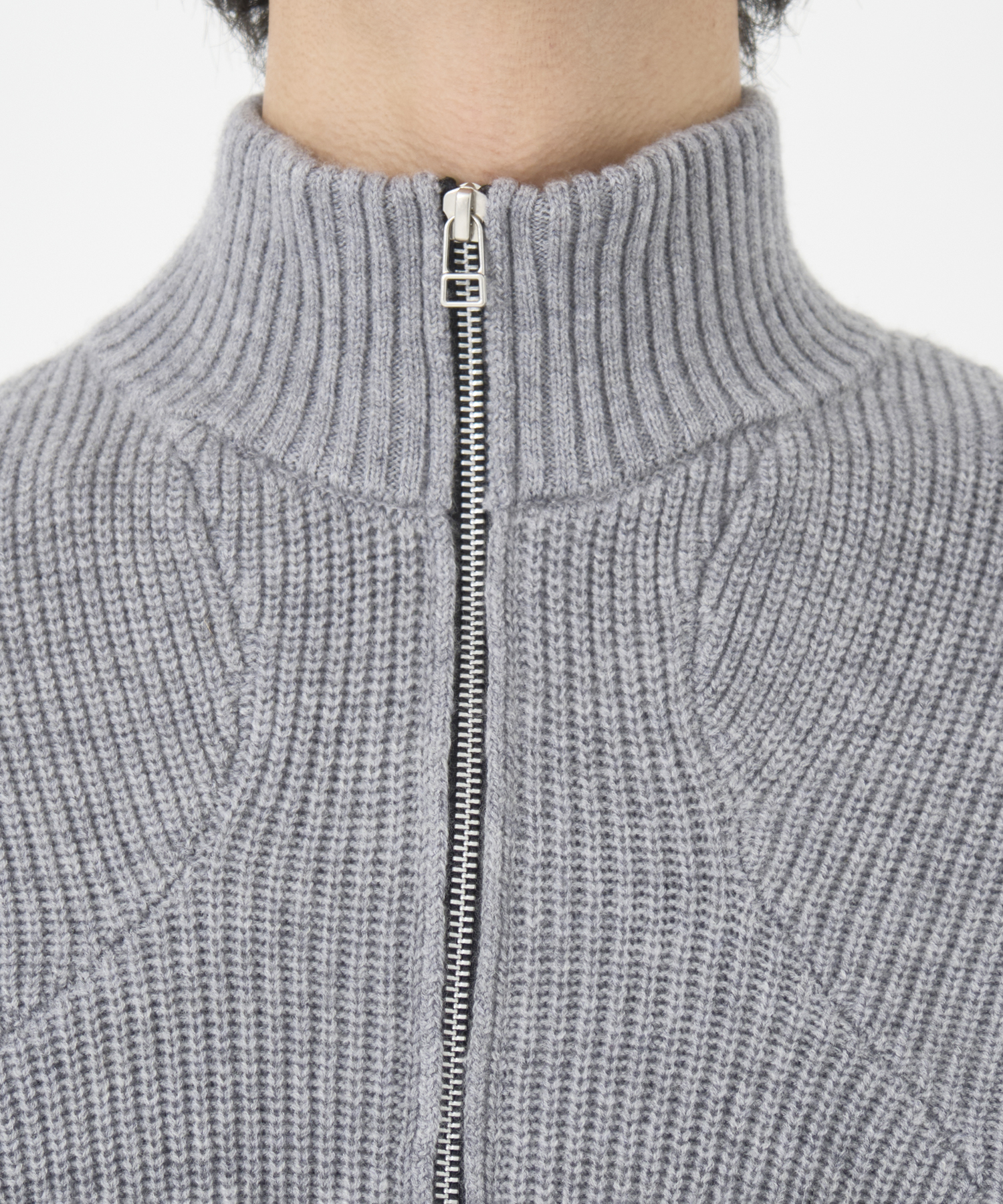 STAND FULL ZIP KNIT CONZ