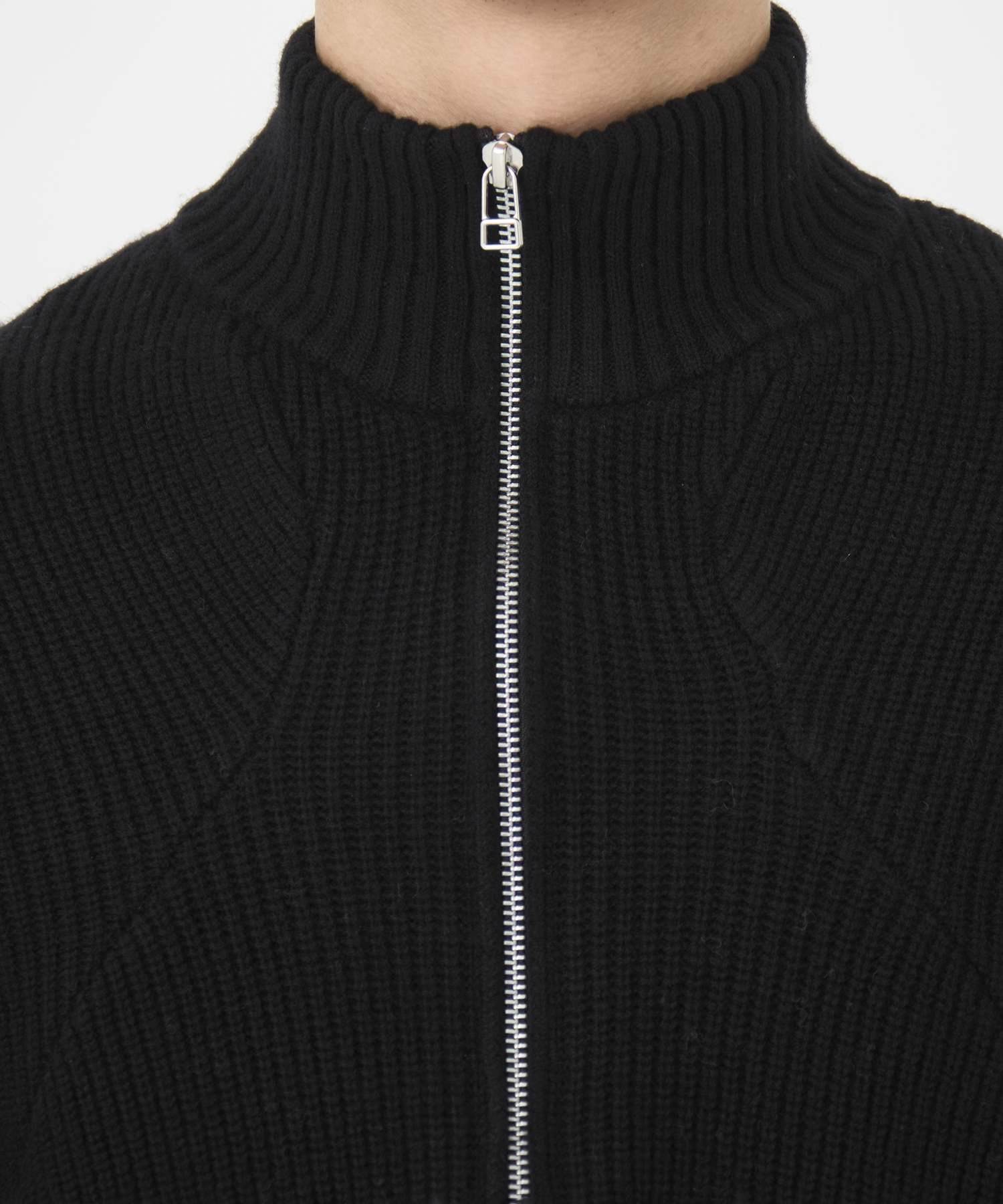 STAND FULL ZIP KNIT CONZ