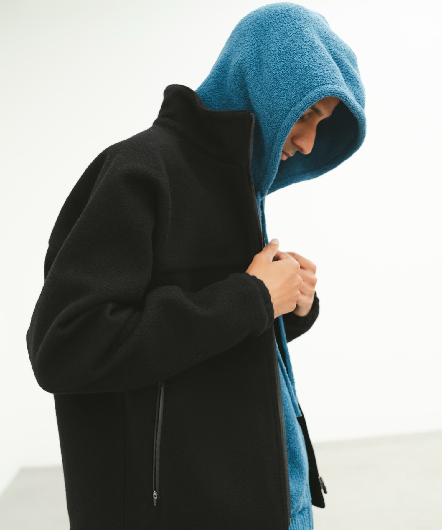 WOOL TERRY KNIT ZIP HOODIE SimplyComplicated