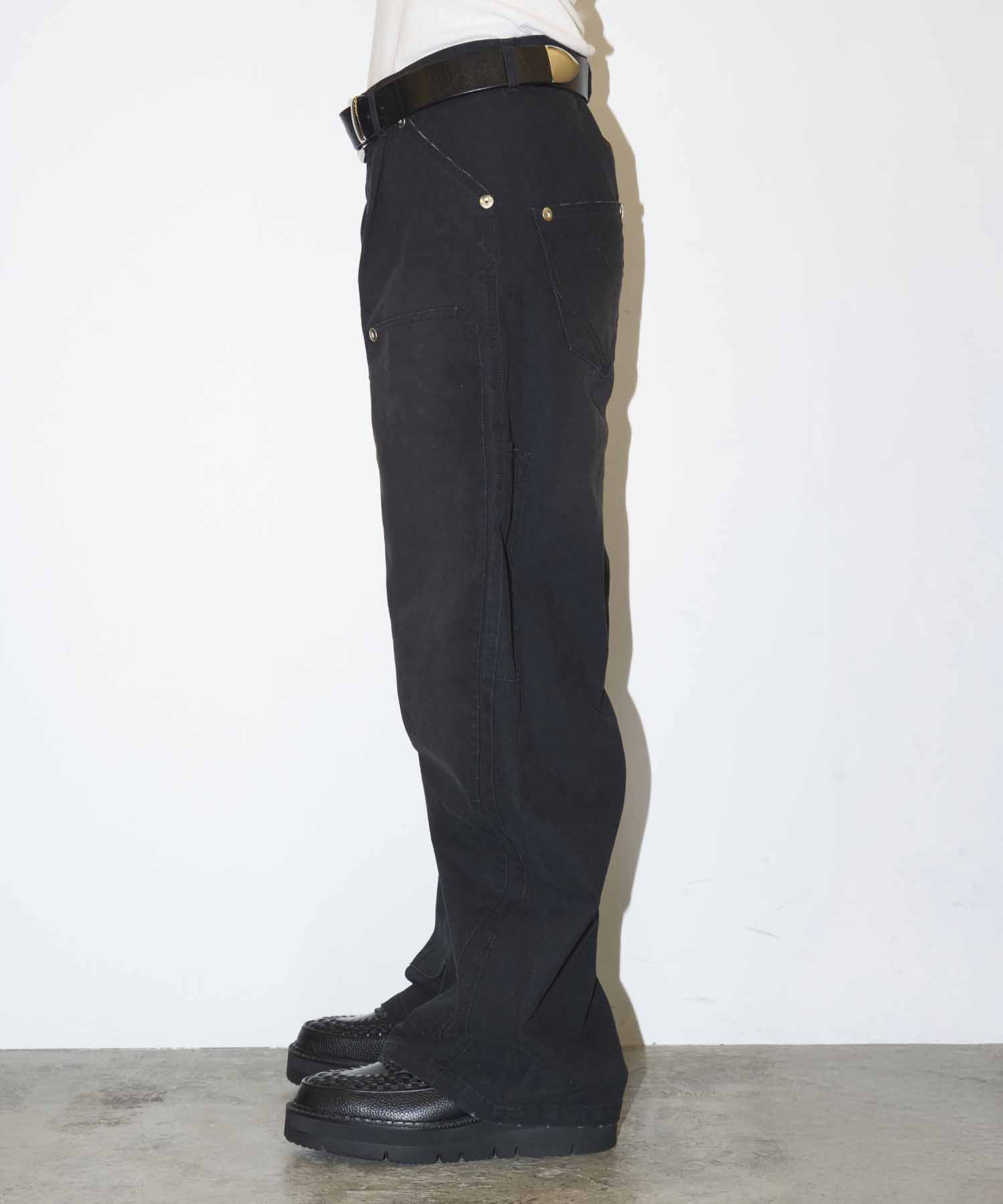 BASICKS×DUCK DOUBLE KNEE CURVED LEG PANTS CONZ