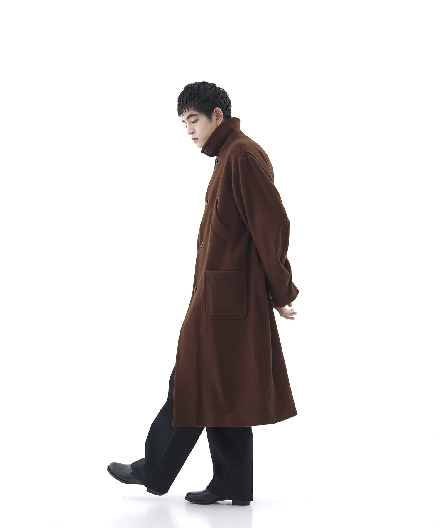 Bal Collar Wool Coat × CONZ MATSUFUJI