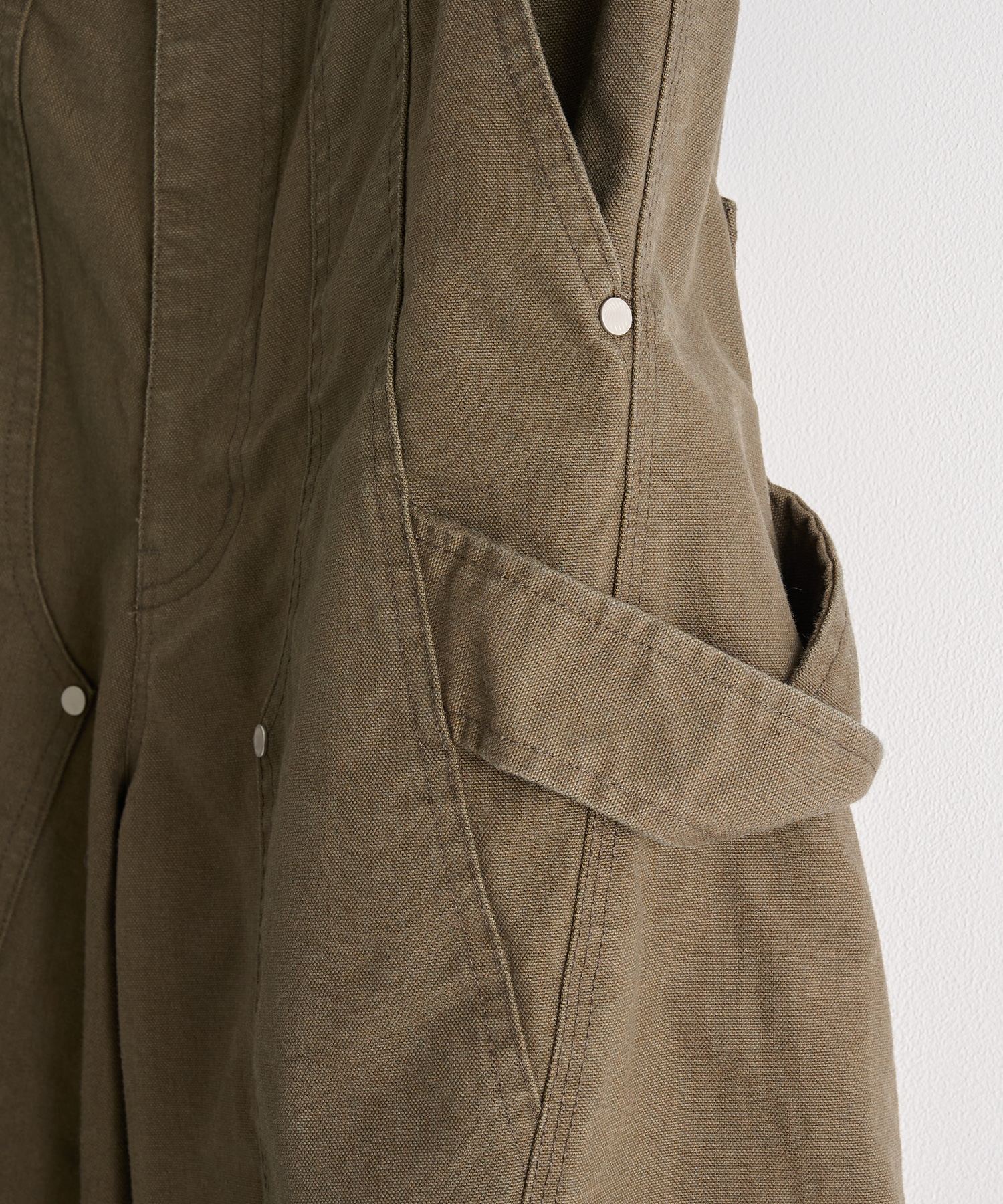 CURVED LEG DOUBLE KNEE WORK SHORT PANTS NVRFRGT