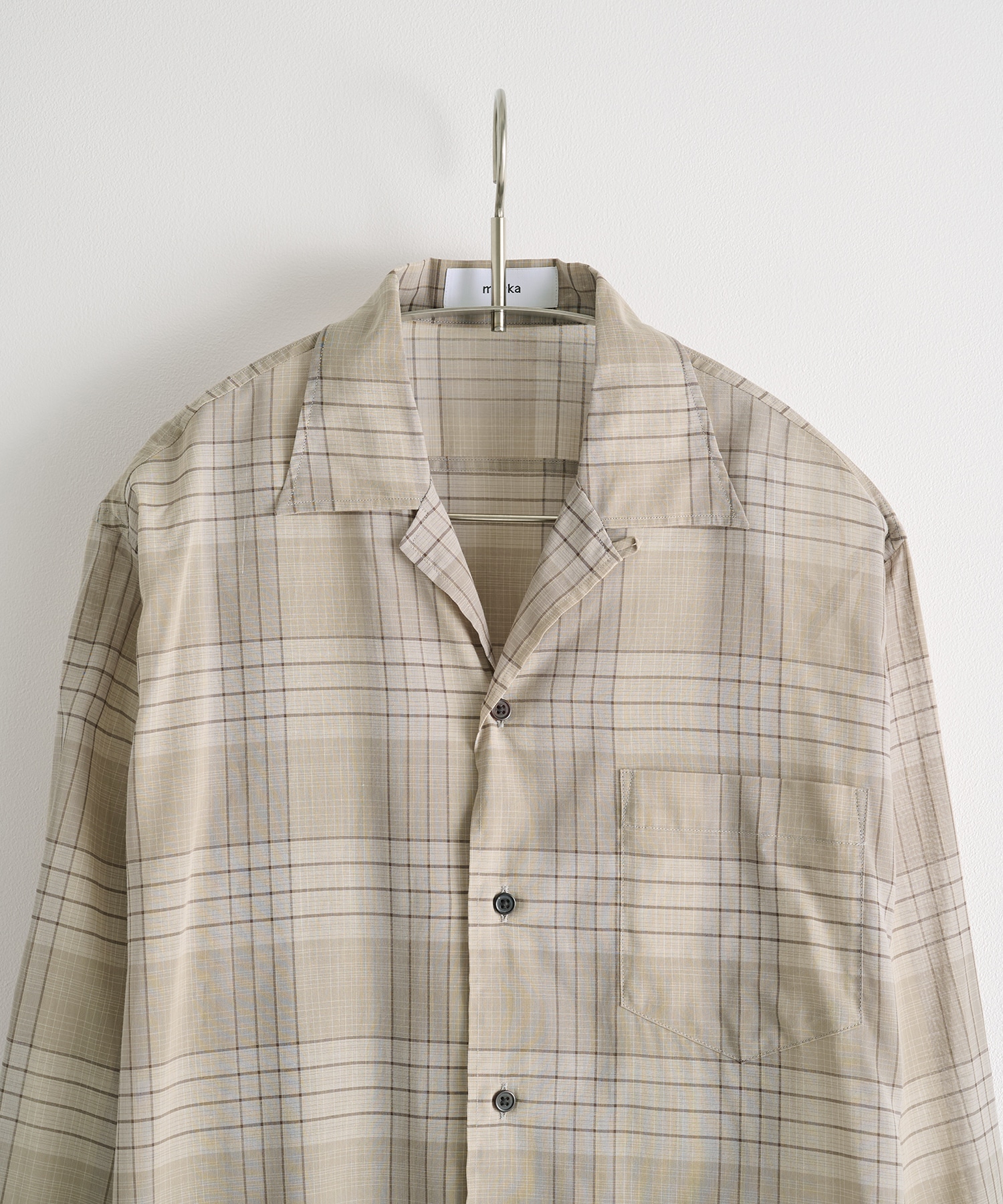 OPEN COLLAR L/S SHIRT MARKAWARE/marka