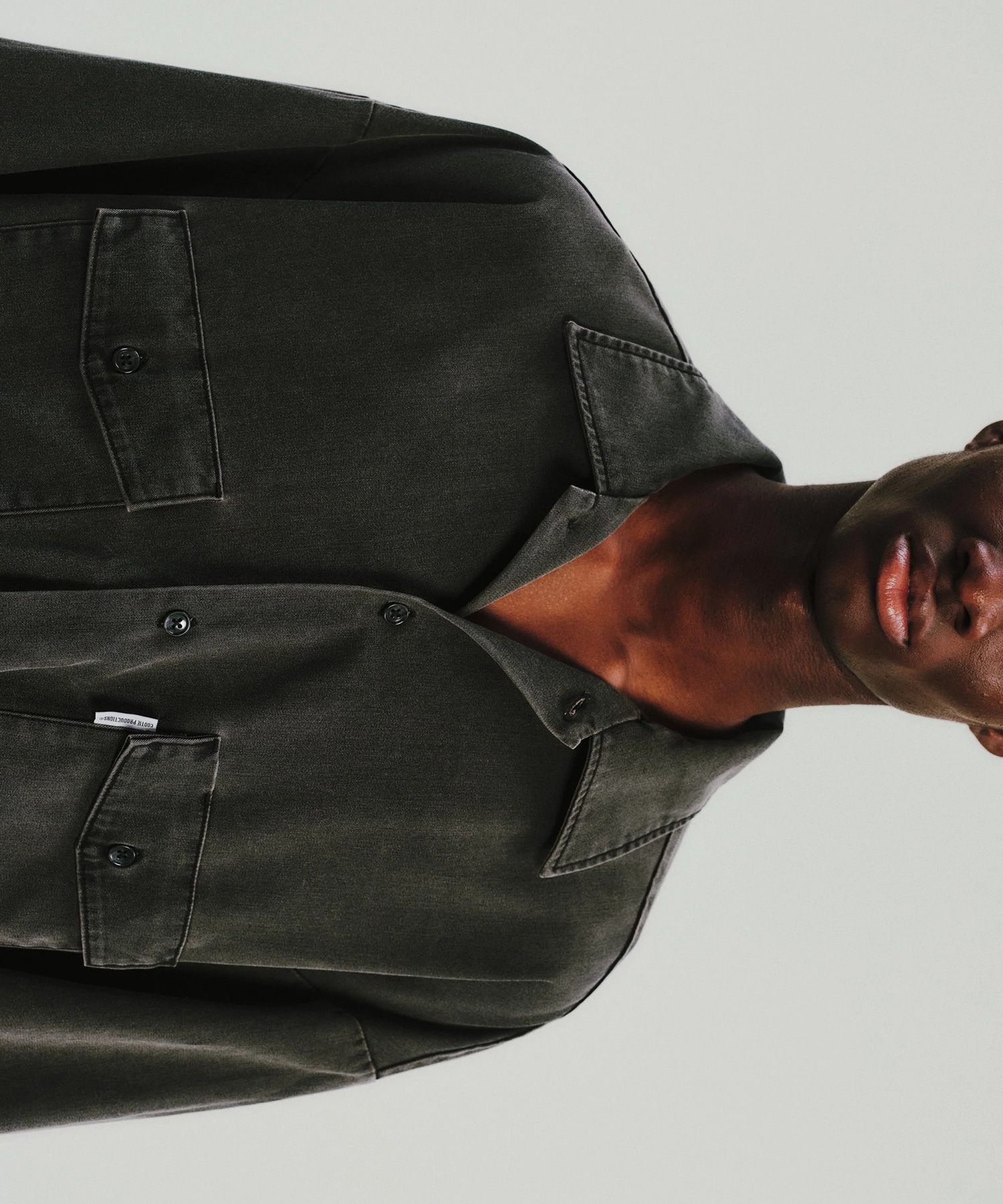 Pigment Coating T/R Twill L/S Work Shirt COOTIE PRODUCTIONS