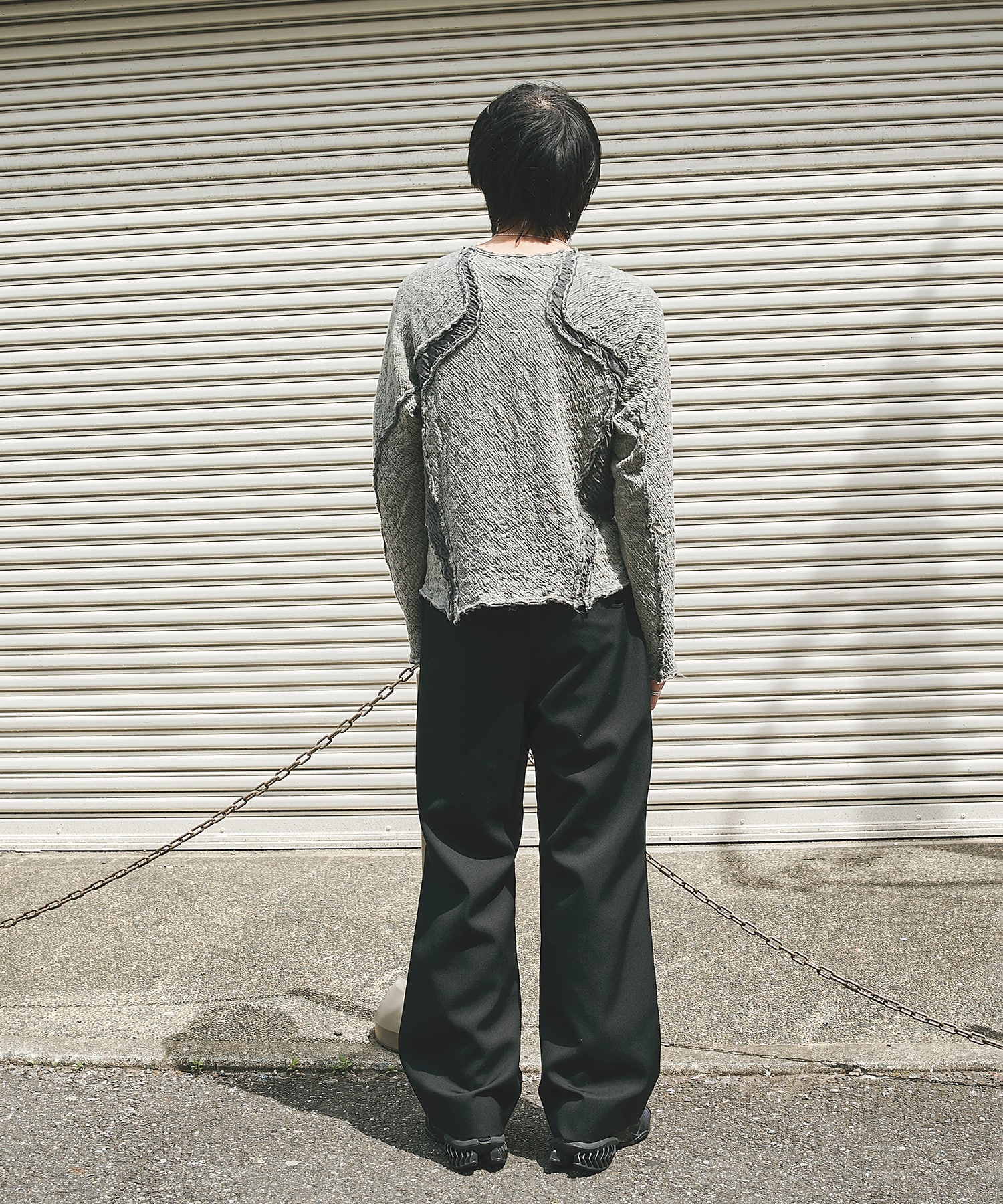 復刻別注 PANELED LONG SLEEVE T SHIRT NVRFRGT