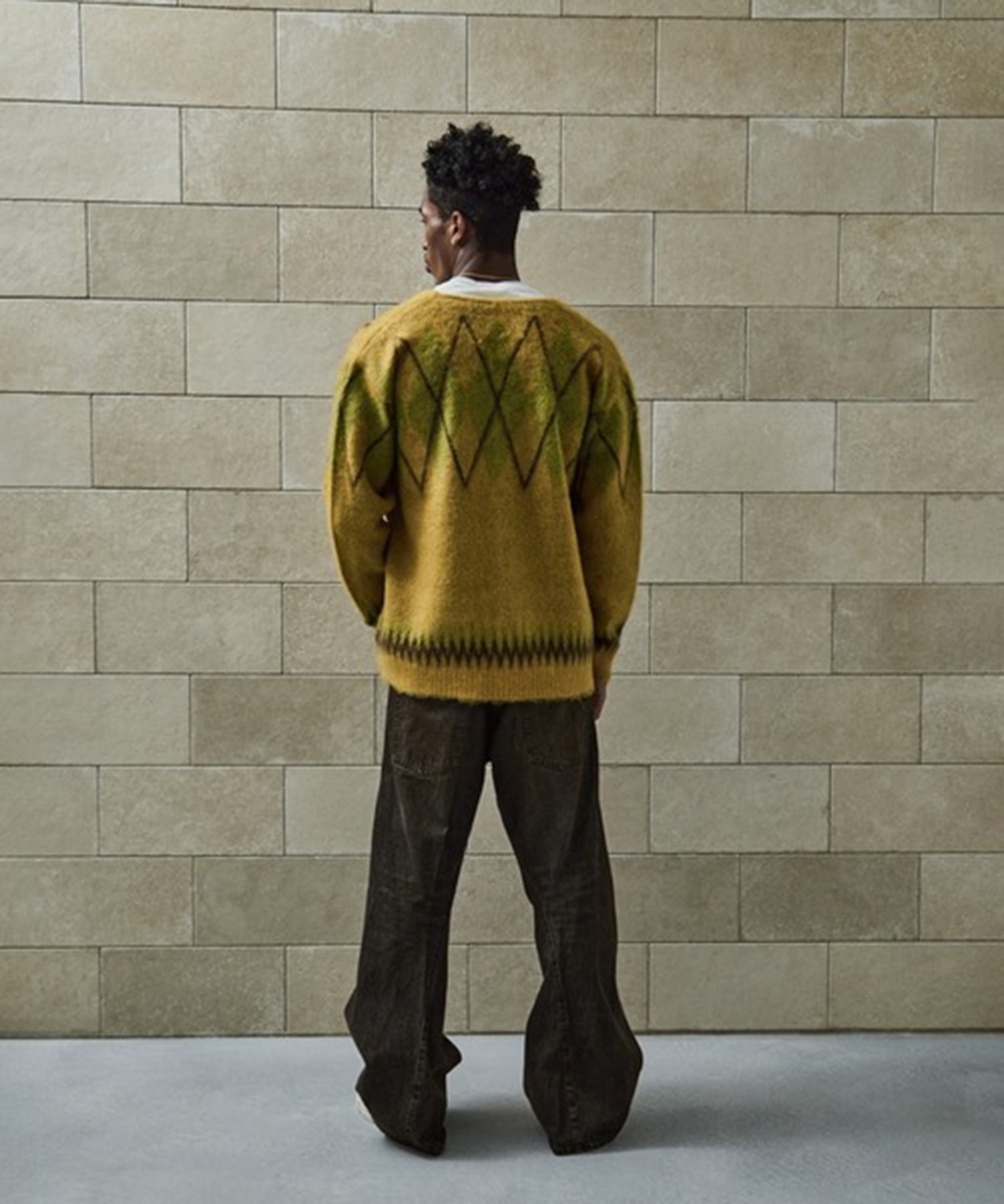 3D TWISTED WIDE LEG JEANS 