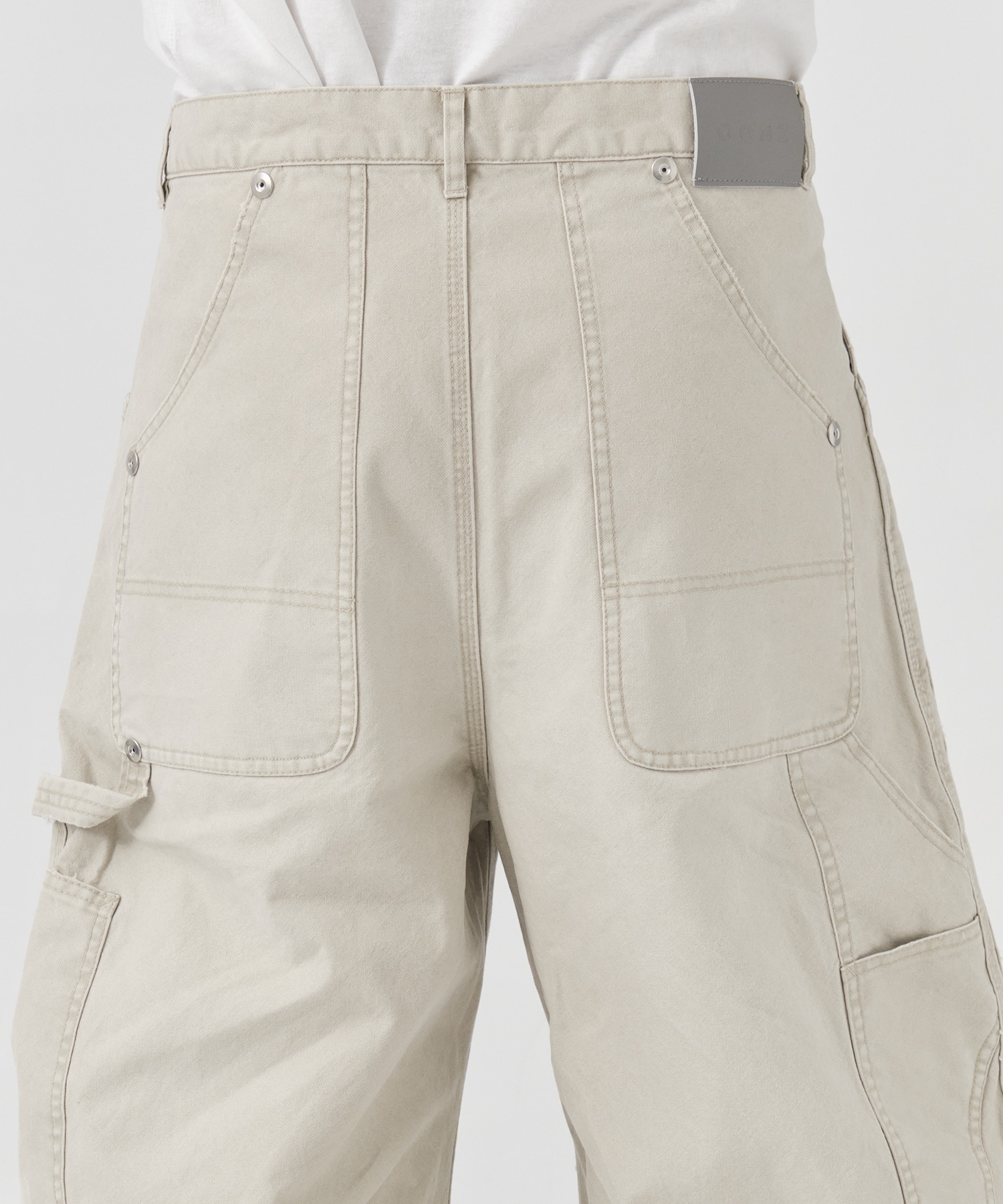 duck double knee curved leg pants CONZ