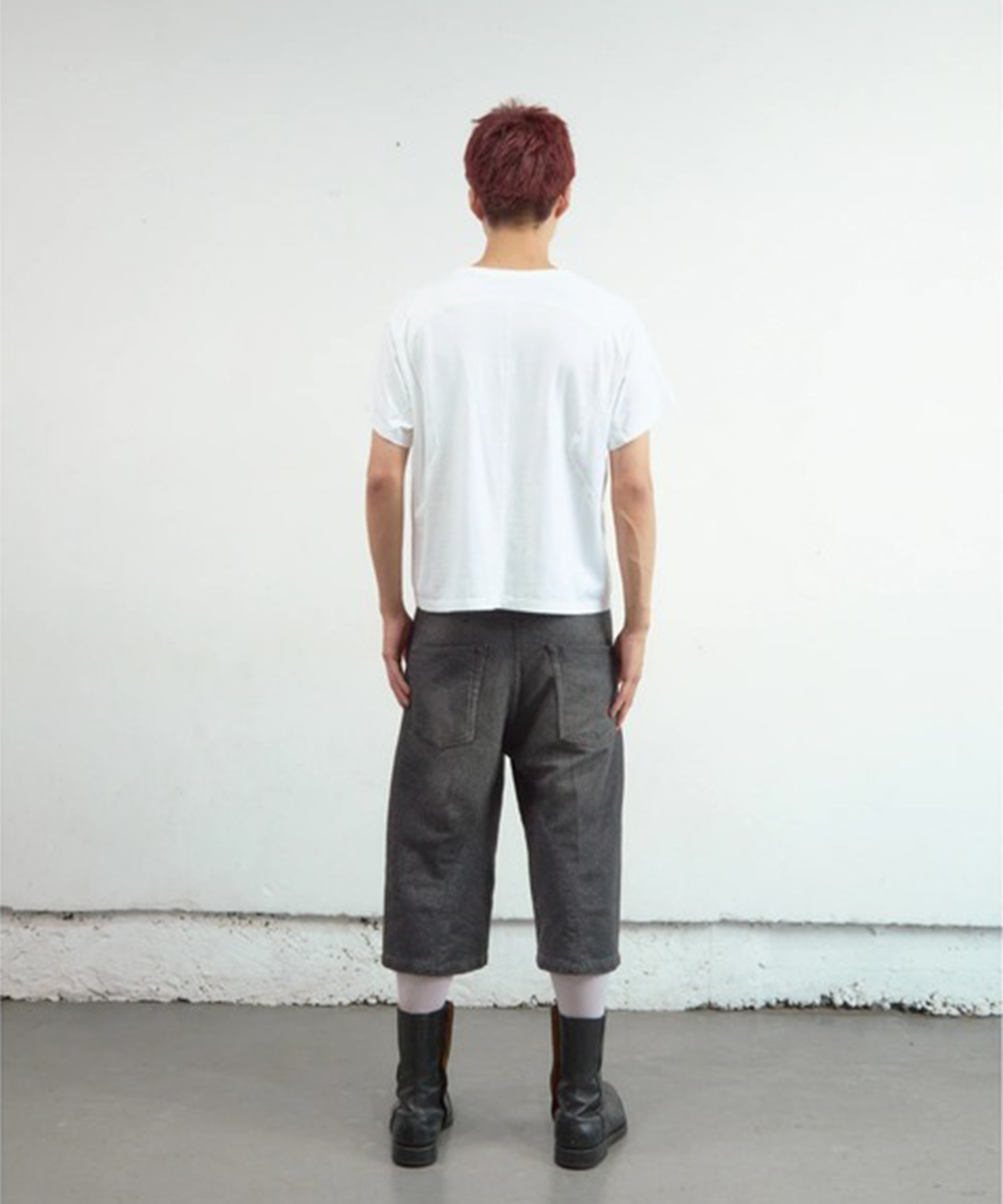 GLITTER TWILL 3D TWISTED JORTS NVRFRGT