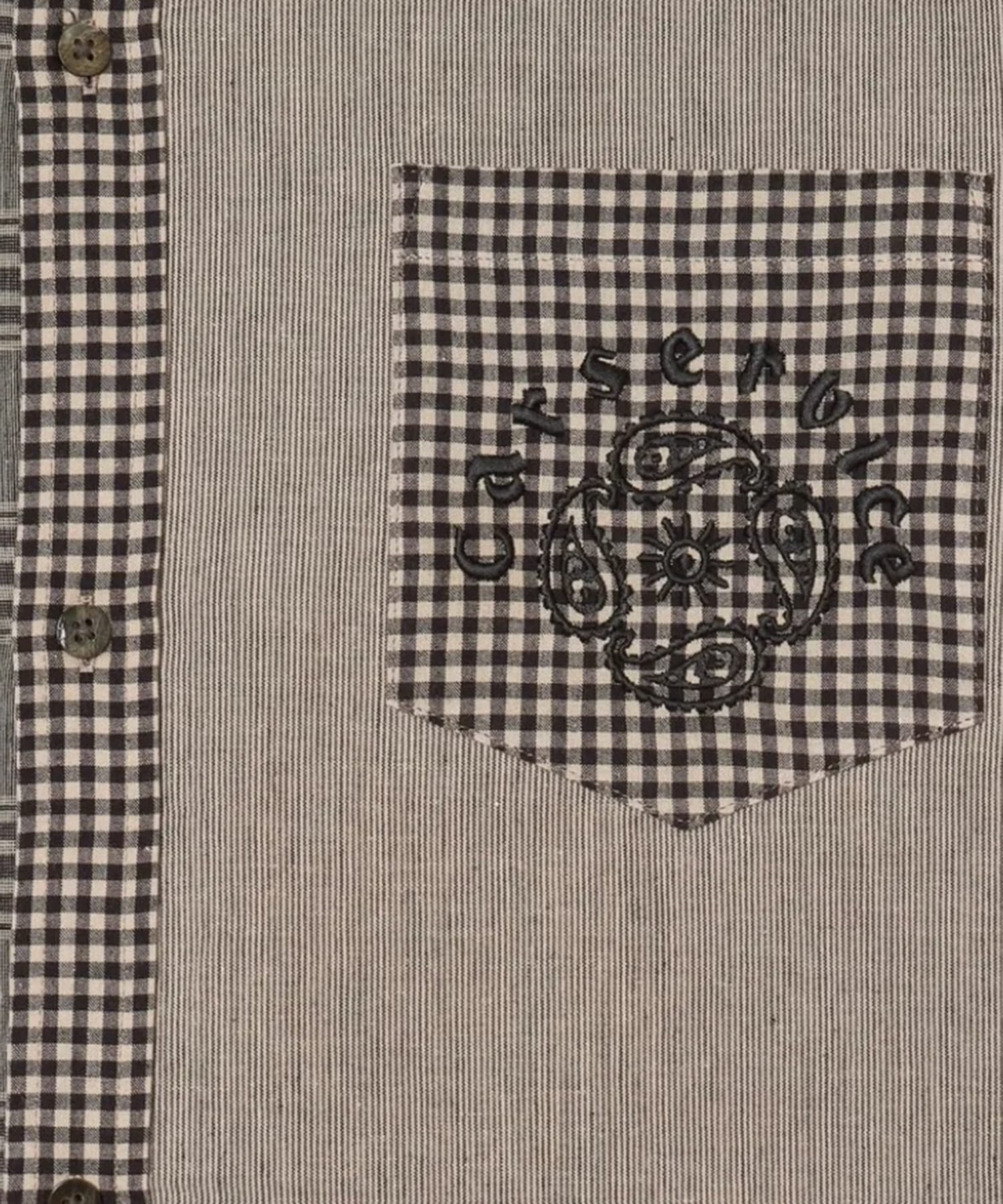 CSLINEN BIG SHIRT CRAZY PATTERN SUGARHILL