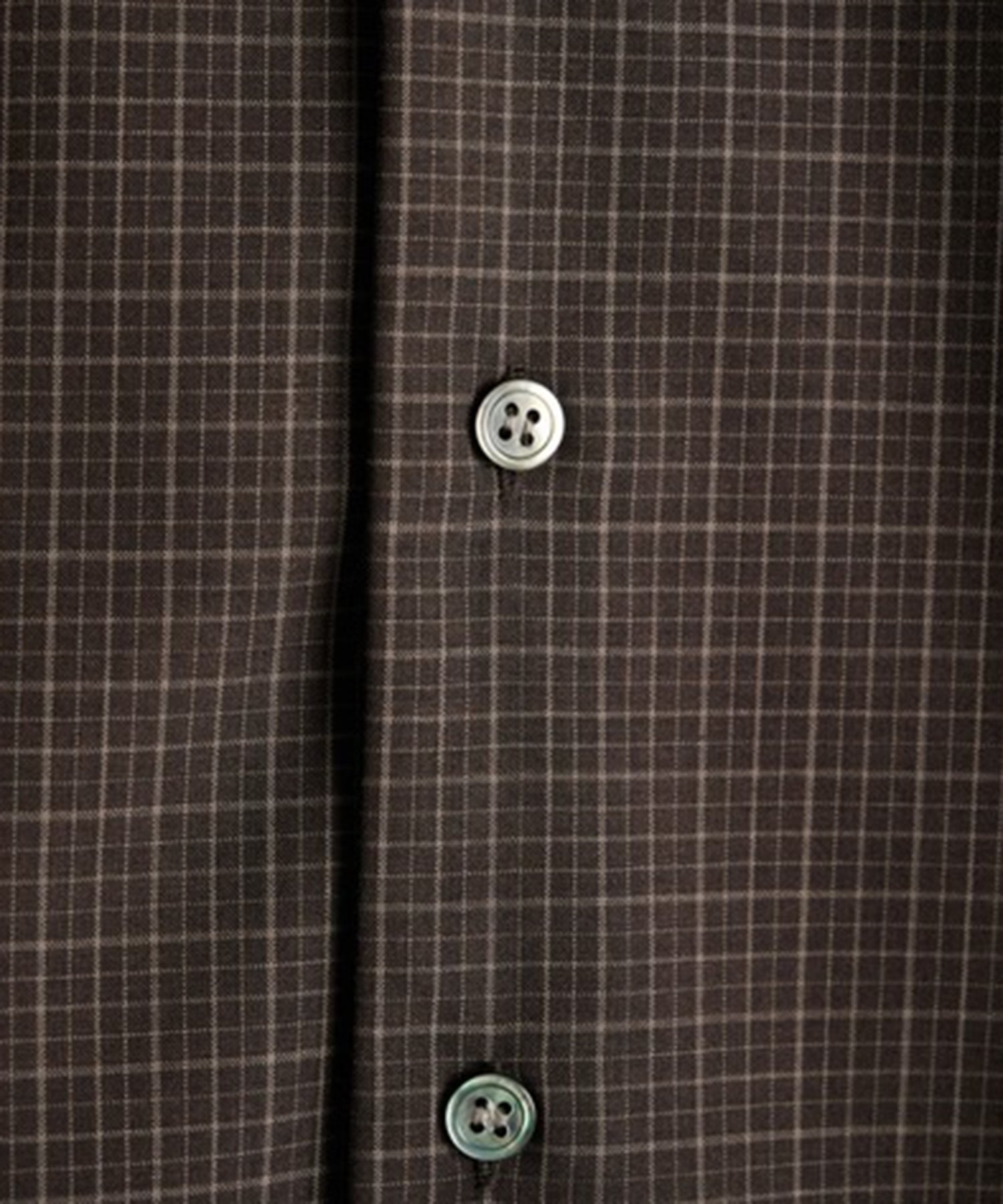 cropped open collar short sleeve shirt check CONZ