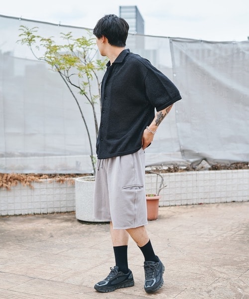 WASHI OPEN COLLAR SHIRTS KNIT alvana