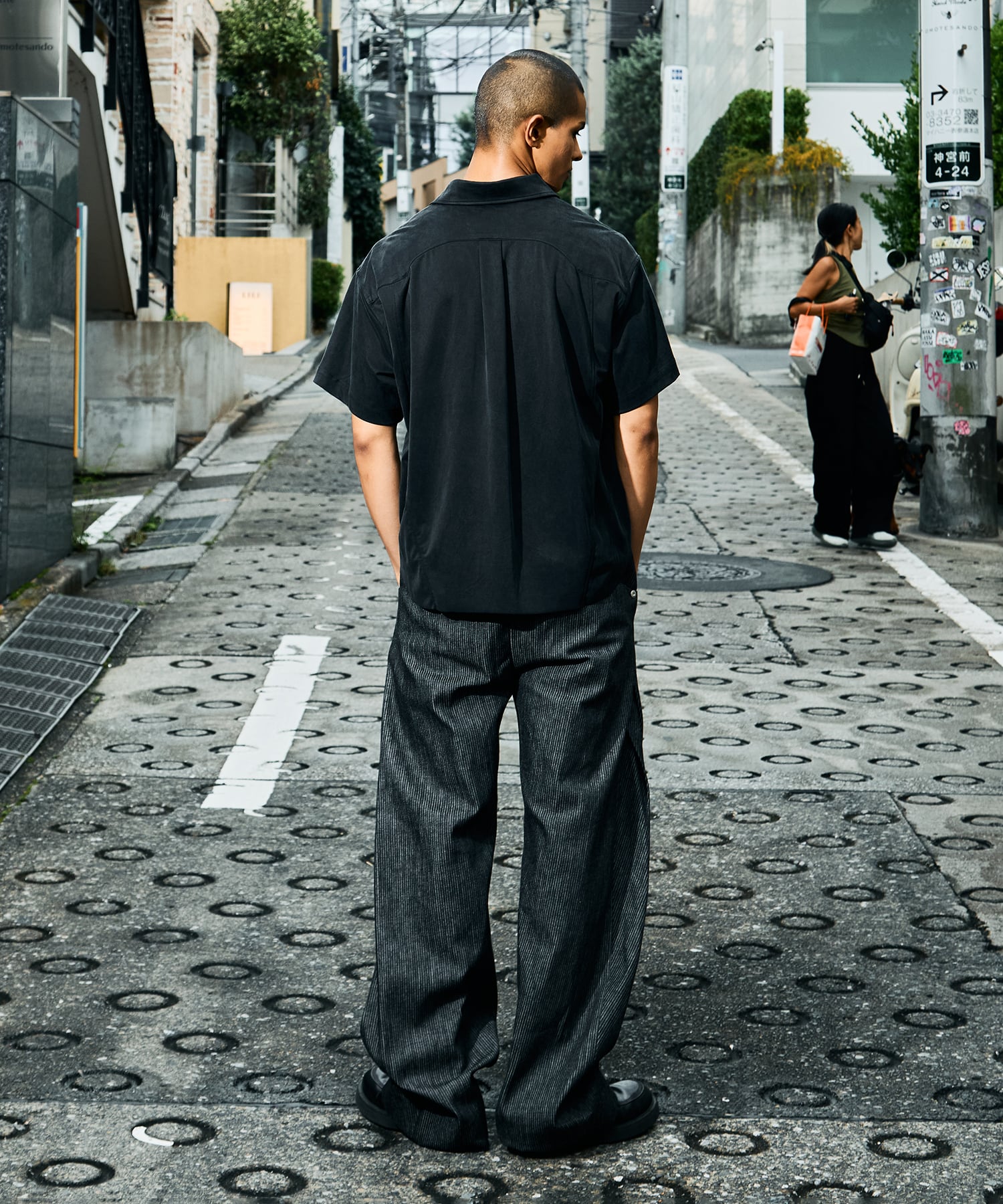 curve leg trousers pique denim 2.0 CONZ