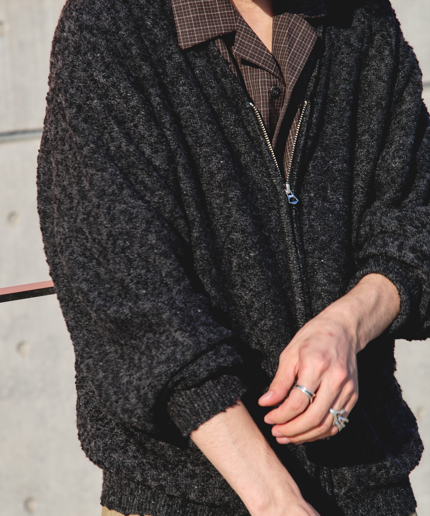 別注 STONE WALL CARDIGAN STEAF