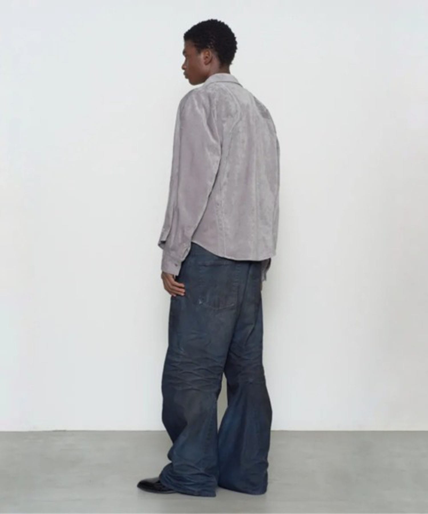 3D TWISTED WIDE LEG JEANS NVRFRGT