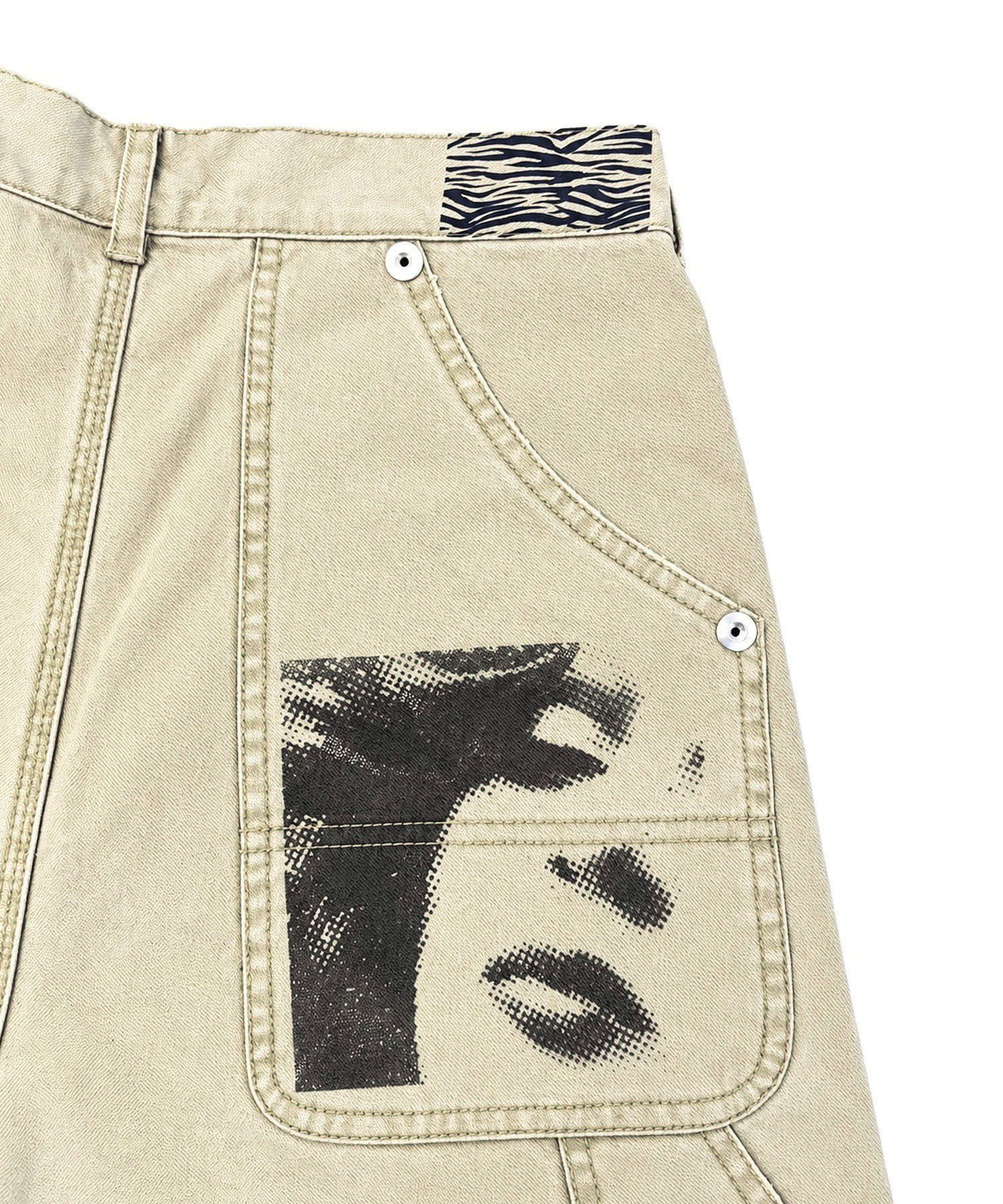 KOWGA×duck double knee curved pants CONZ