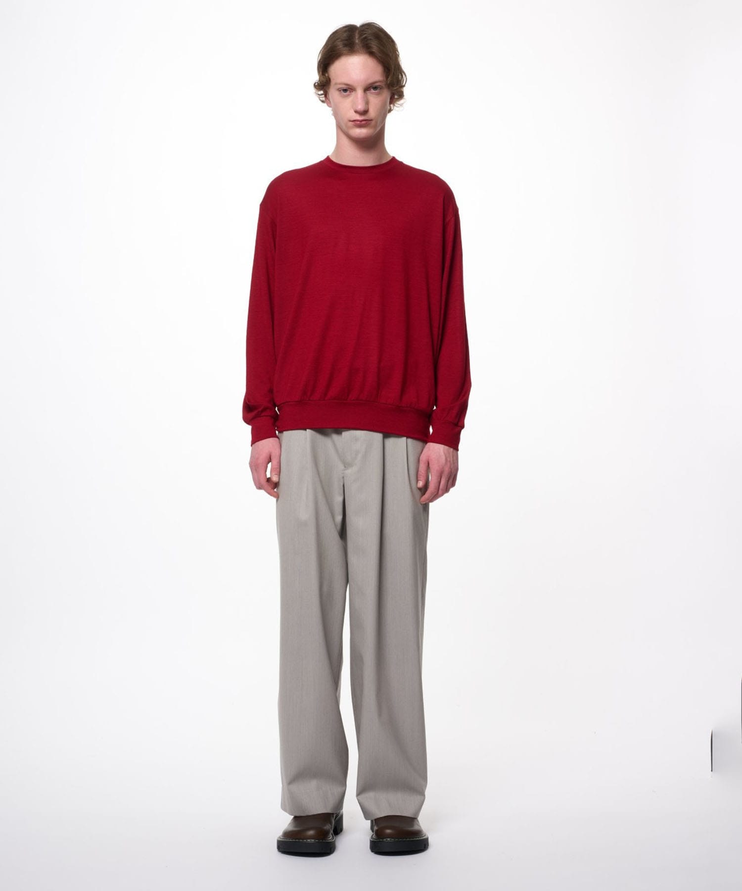 DOUBLE PLEATED MILITARY TROUSERS MARKAWARE/marka