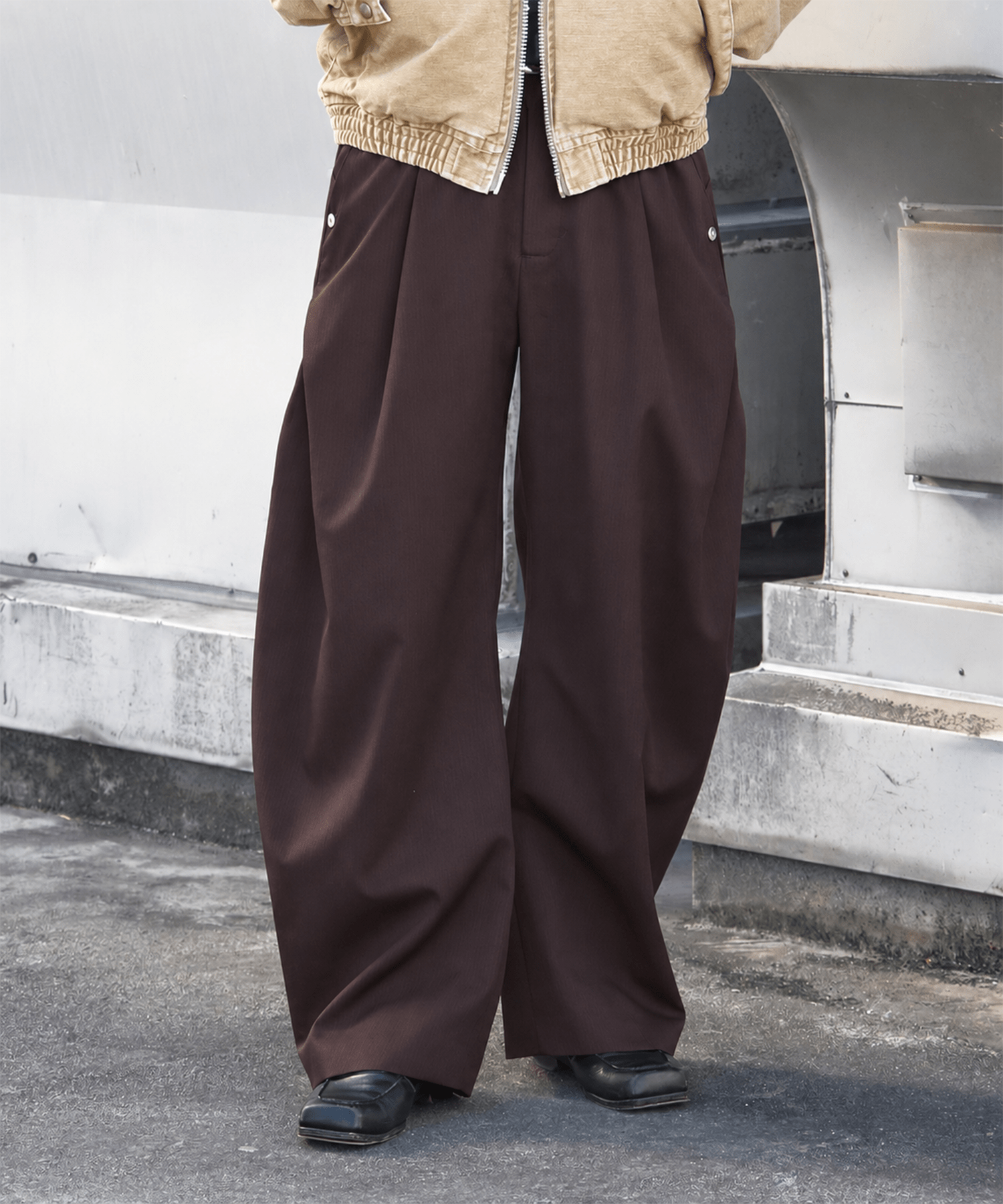 curve leg trousers GABA CONZ