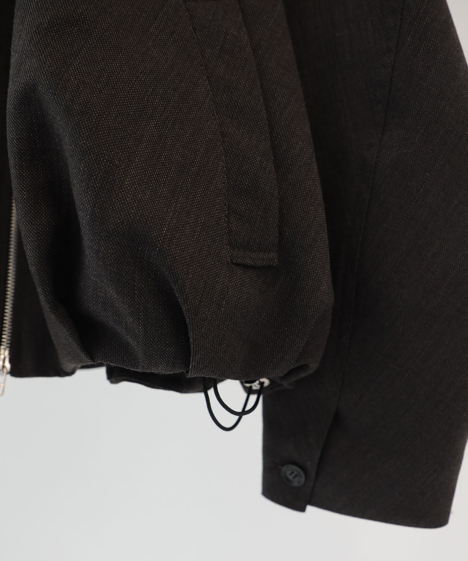 leather collar balloon blouson shark skin CONZ