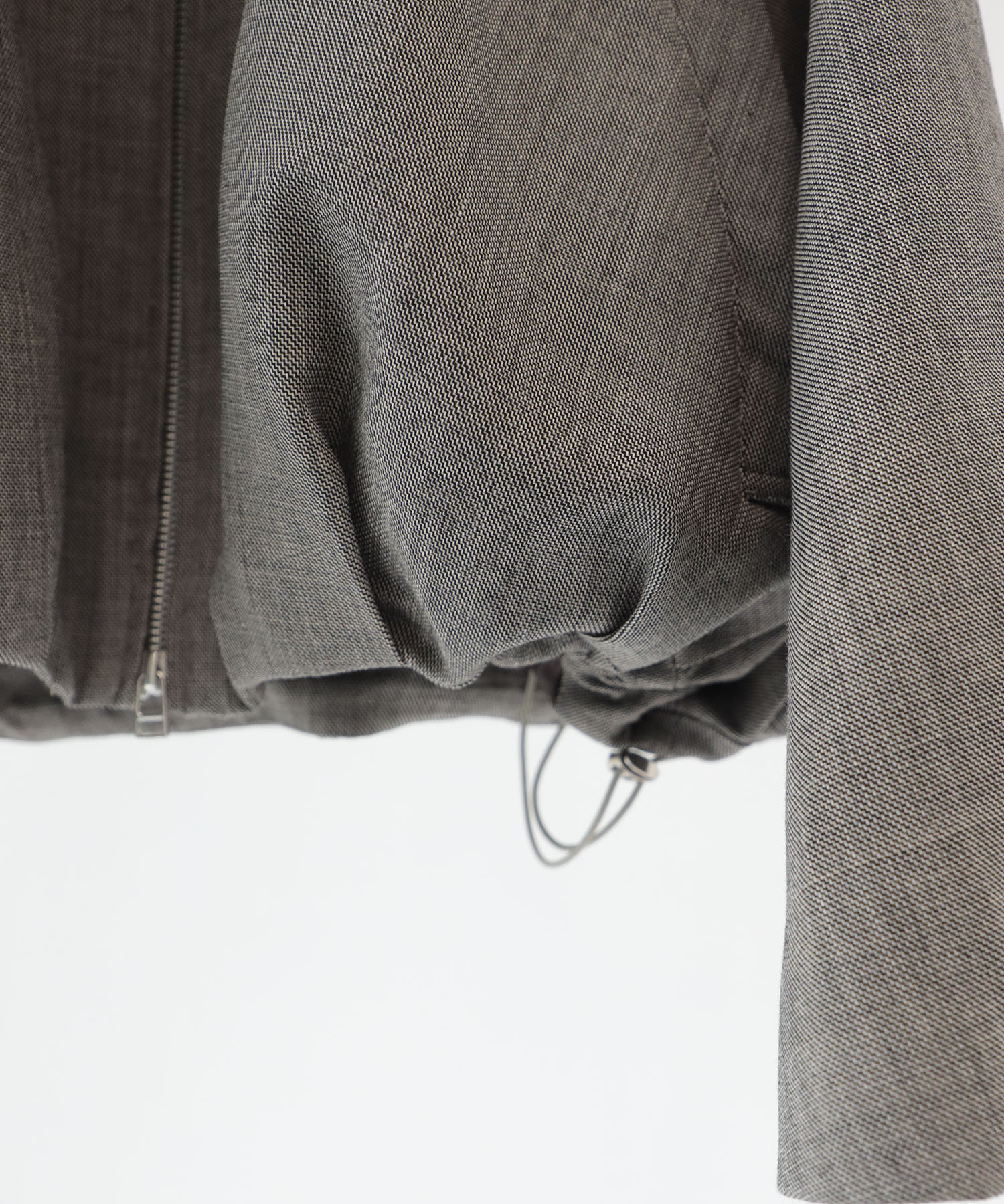 leather collar balloon blouson shark skin CONZ