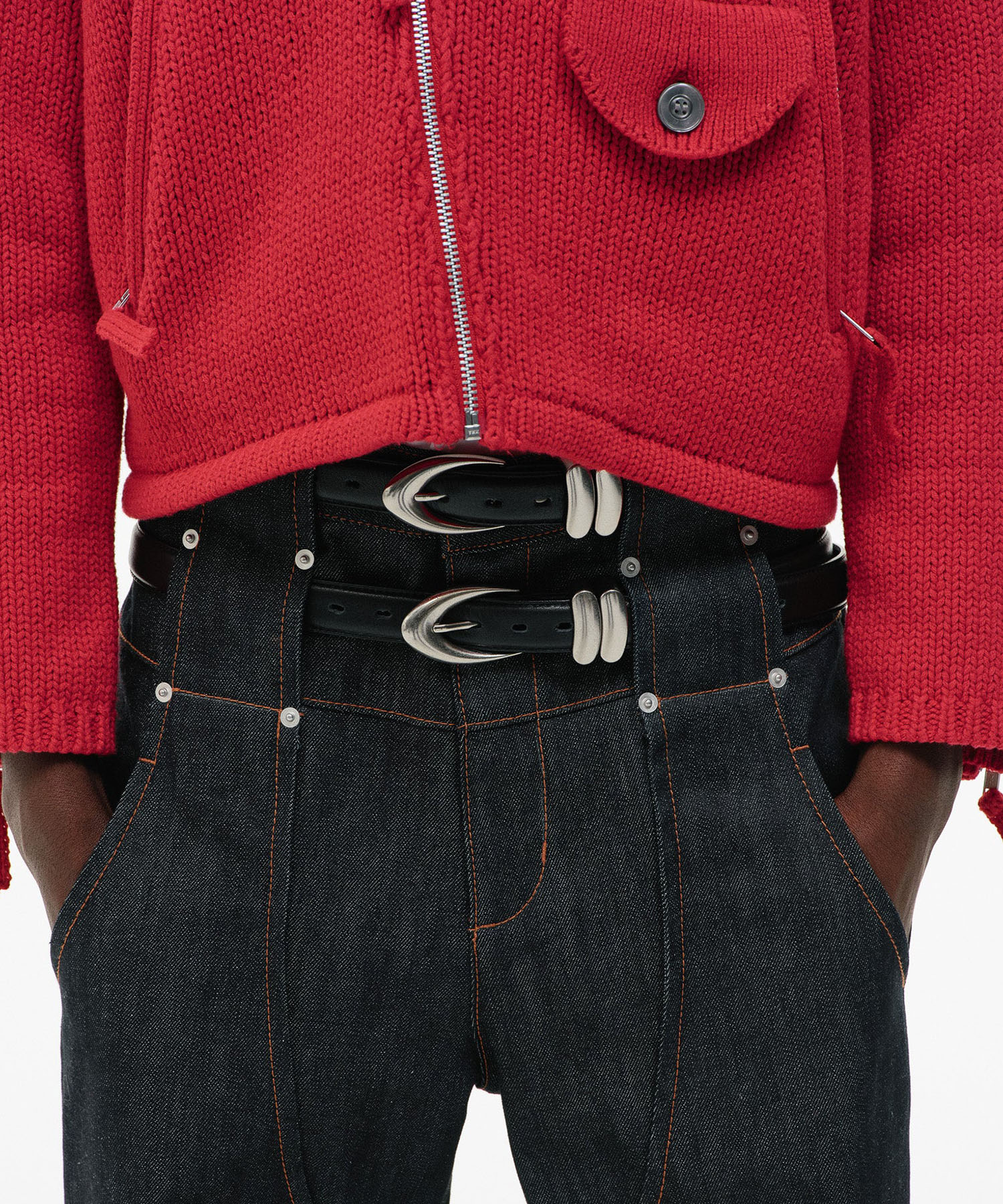 GE LEATHER BELT GOAT ESSENCE