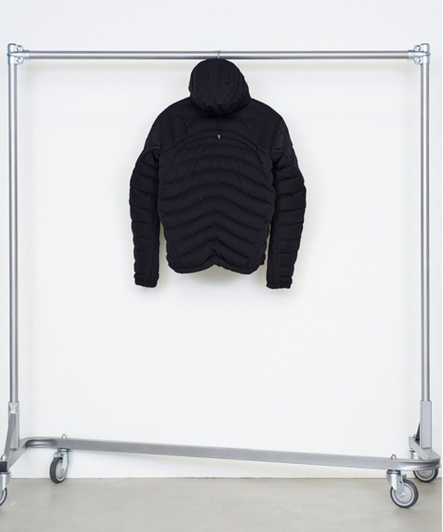 PANELLED HOODED PUFFER JACKET NVRFRGT