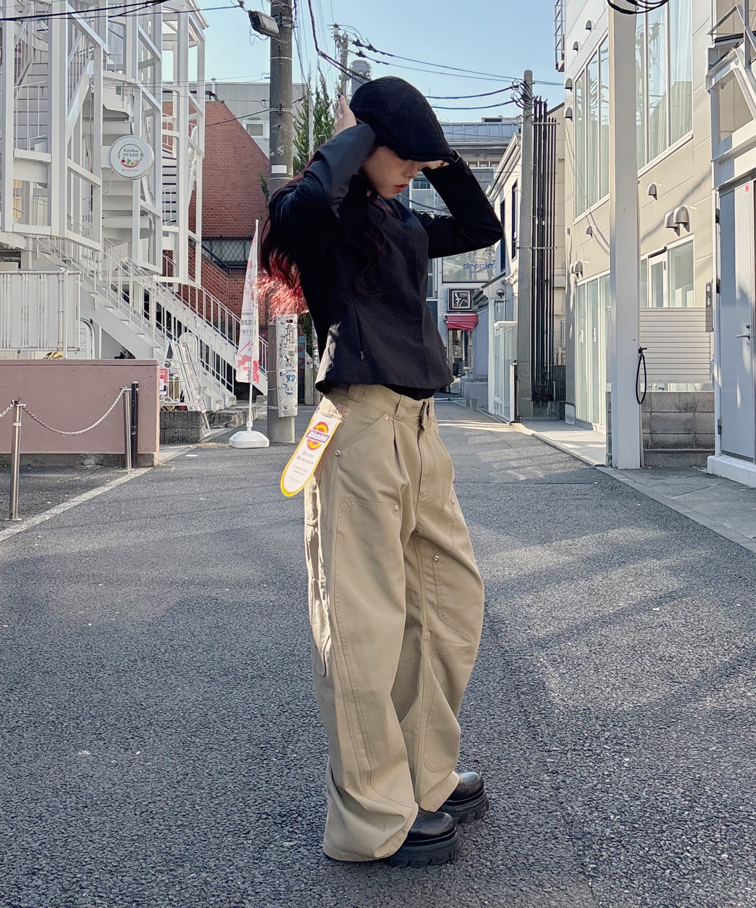 Dickies×CONZ DOUBLE KNEE CURVED LEG PANTS CONZ