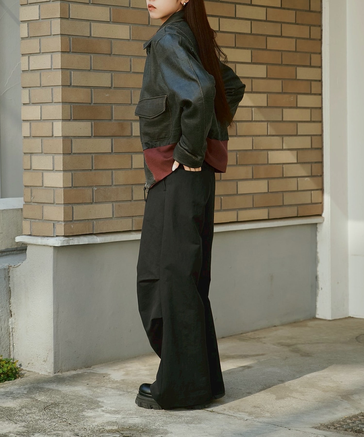 CRACK TERRY BLOUSON ANTHEM A