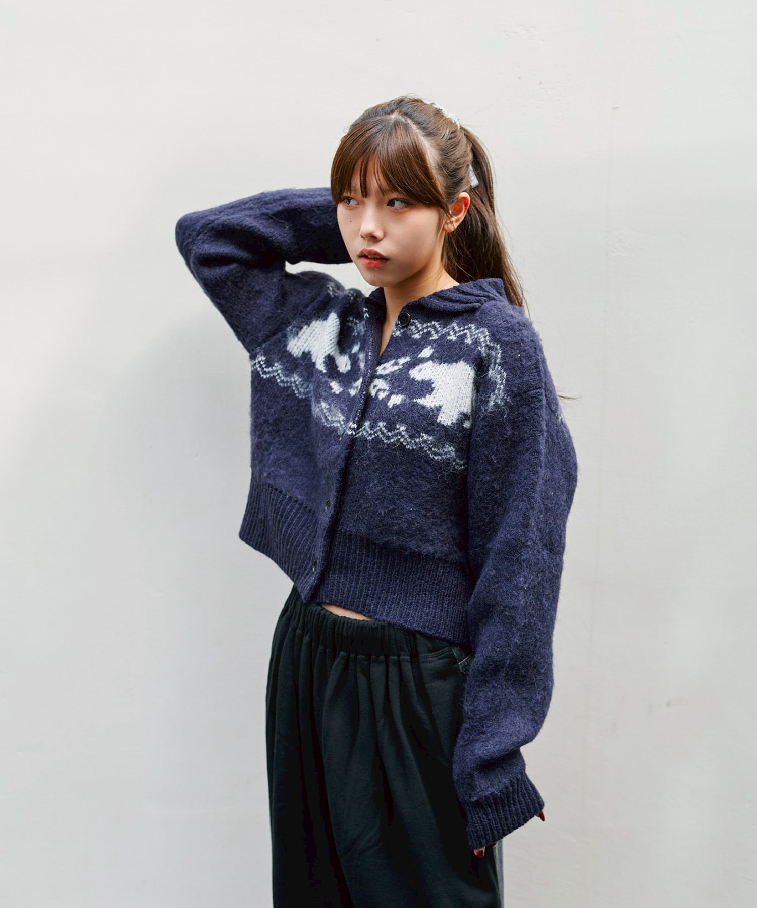 Heart Nordic Short Cardigan BASICKS