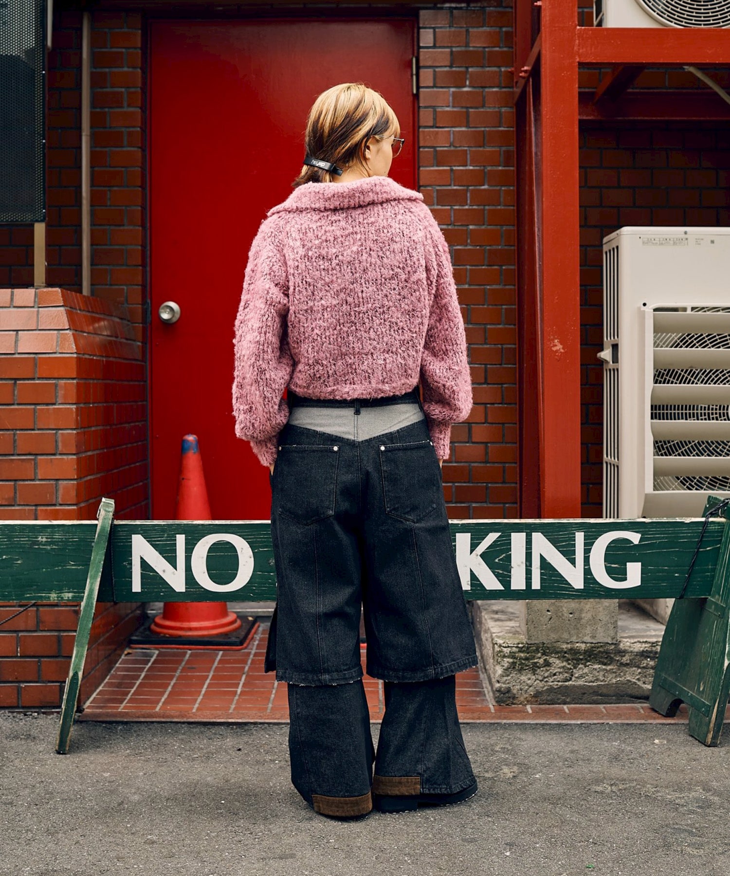 MIX FUR MOLE KNIT SKIPPER CARDIGAN ANTHEM A