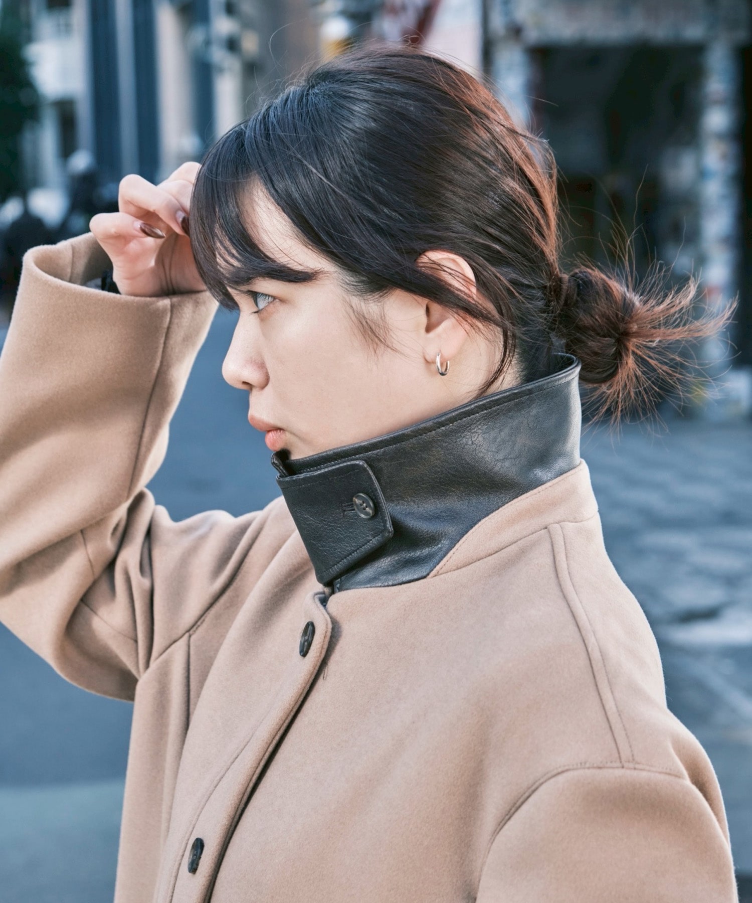 SHORT ZIP UP COAT CONZ