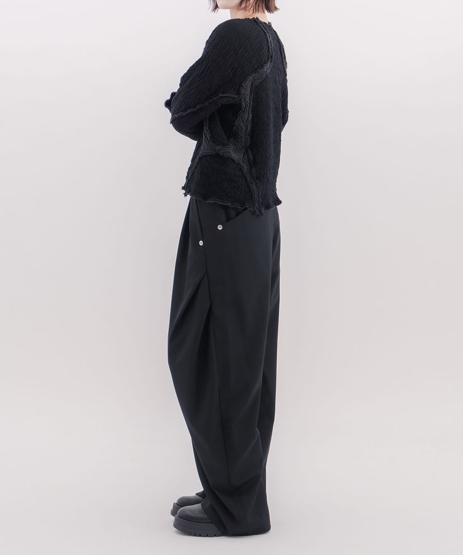 別注PANELED LONG SLEEVE NVRFRGT