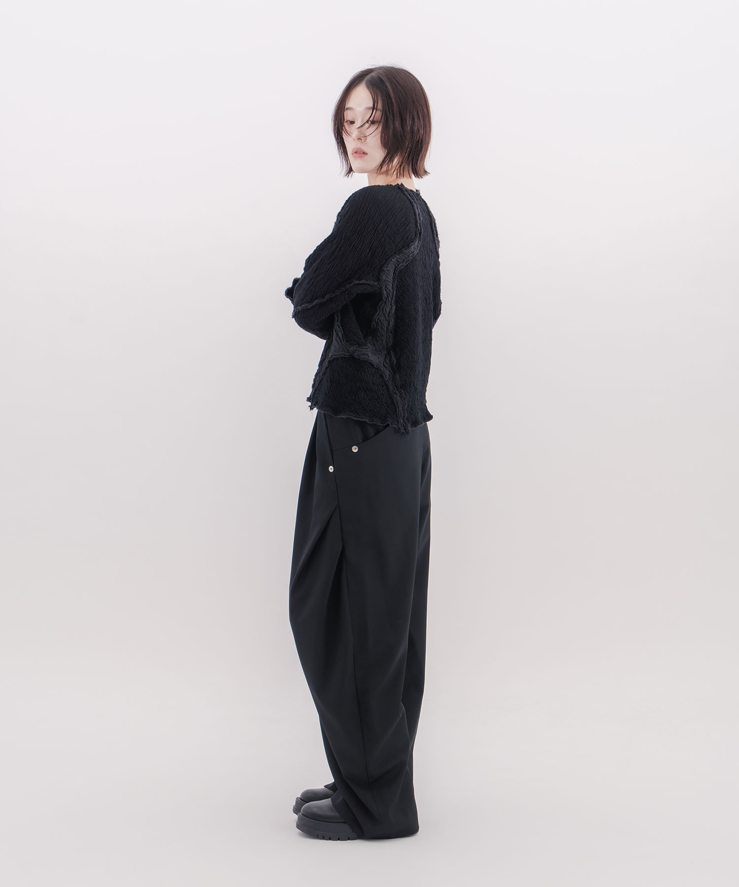 別注PANELED LONG SLEEVE NVRFRGT