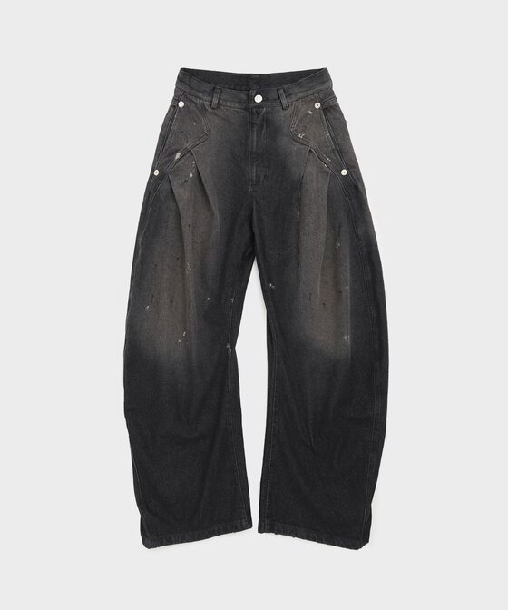 dark wash curved denim CONZ