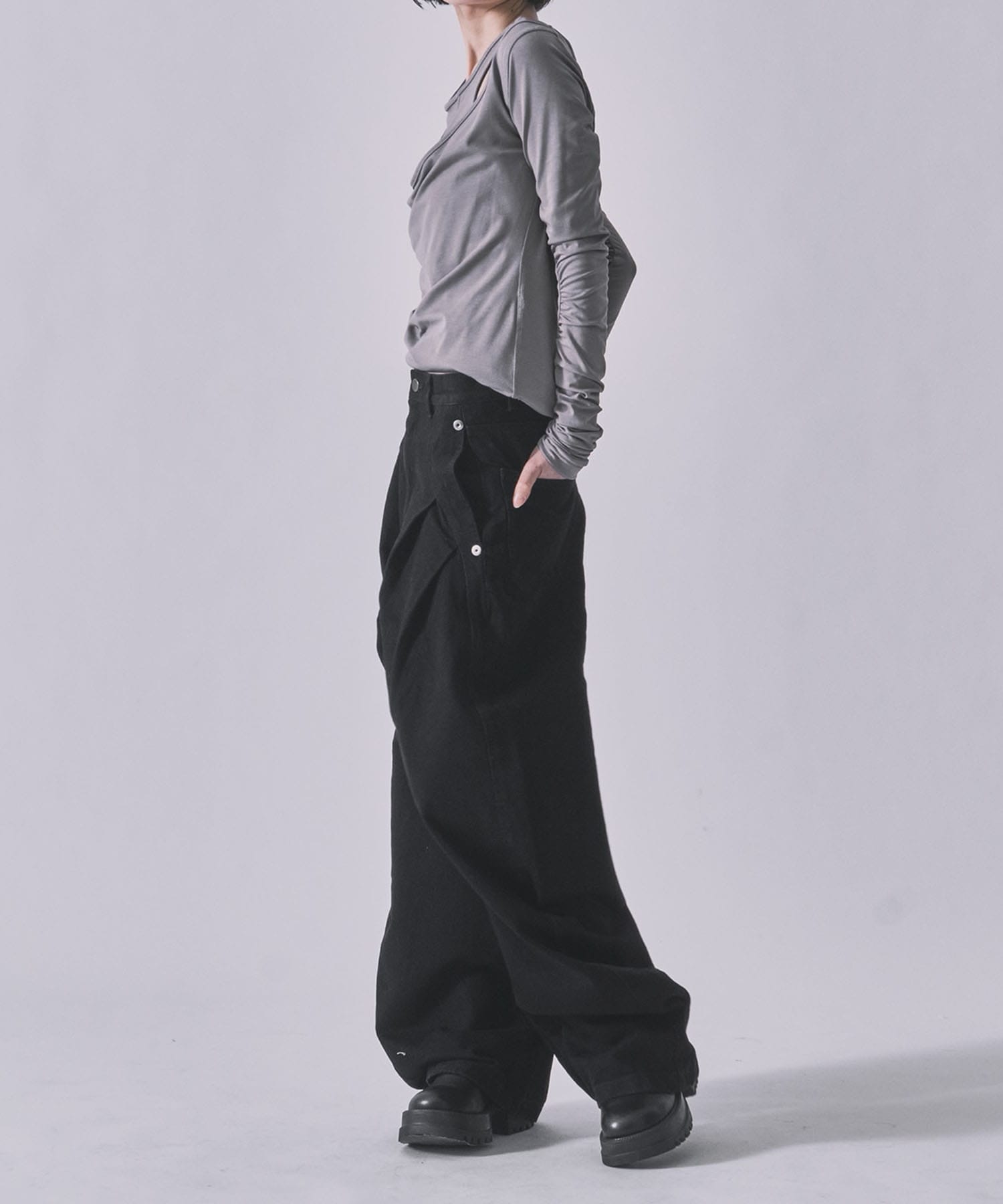 all black curve denim CONZ