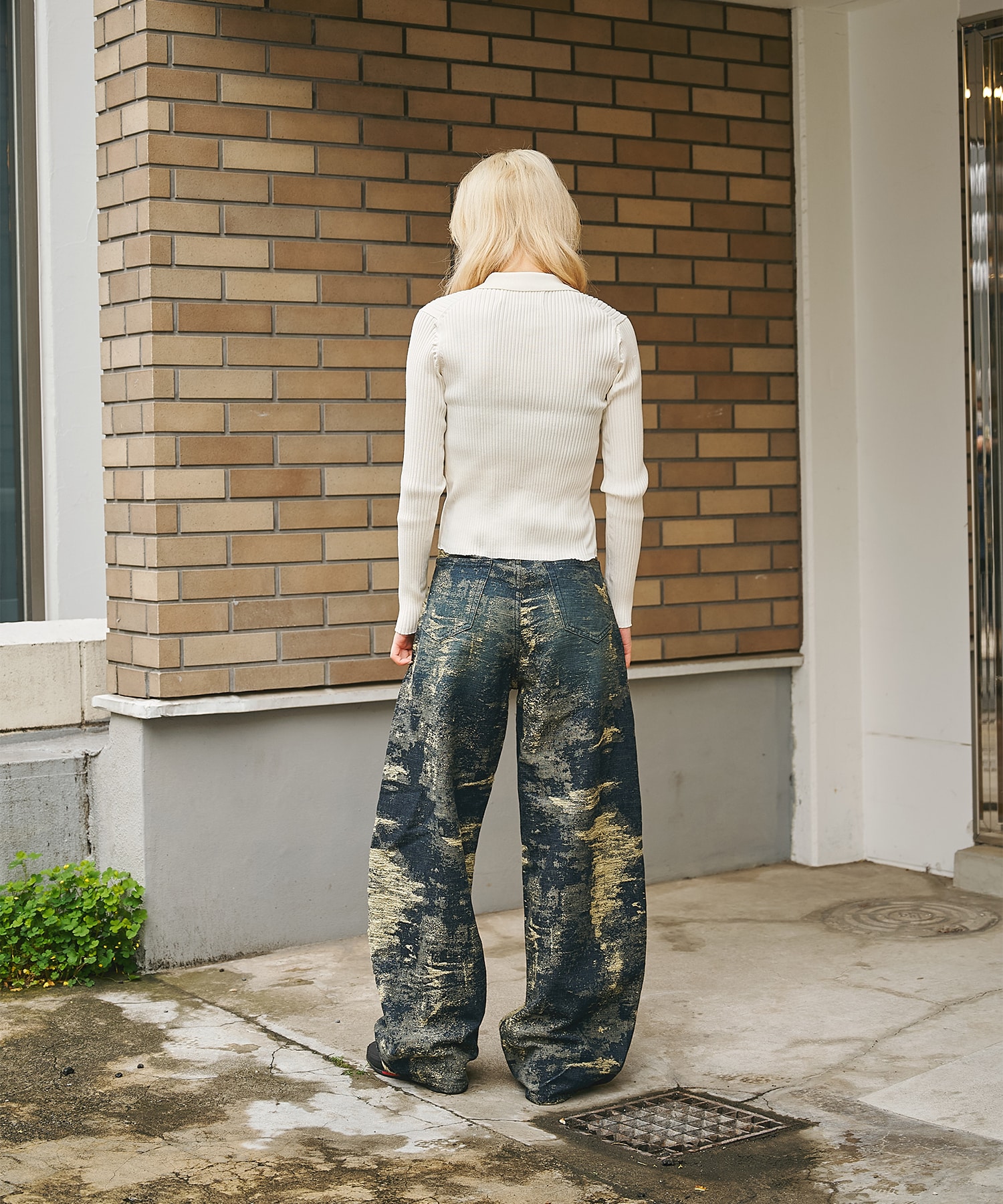 別注 DENIM CURVELEGPANTS TAAKK