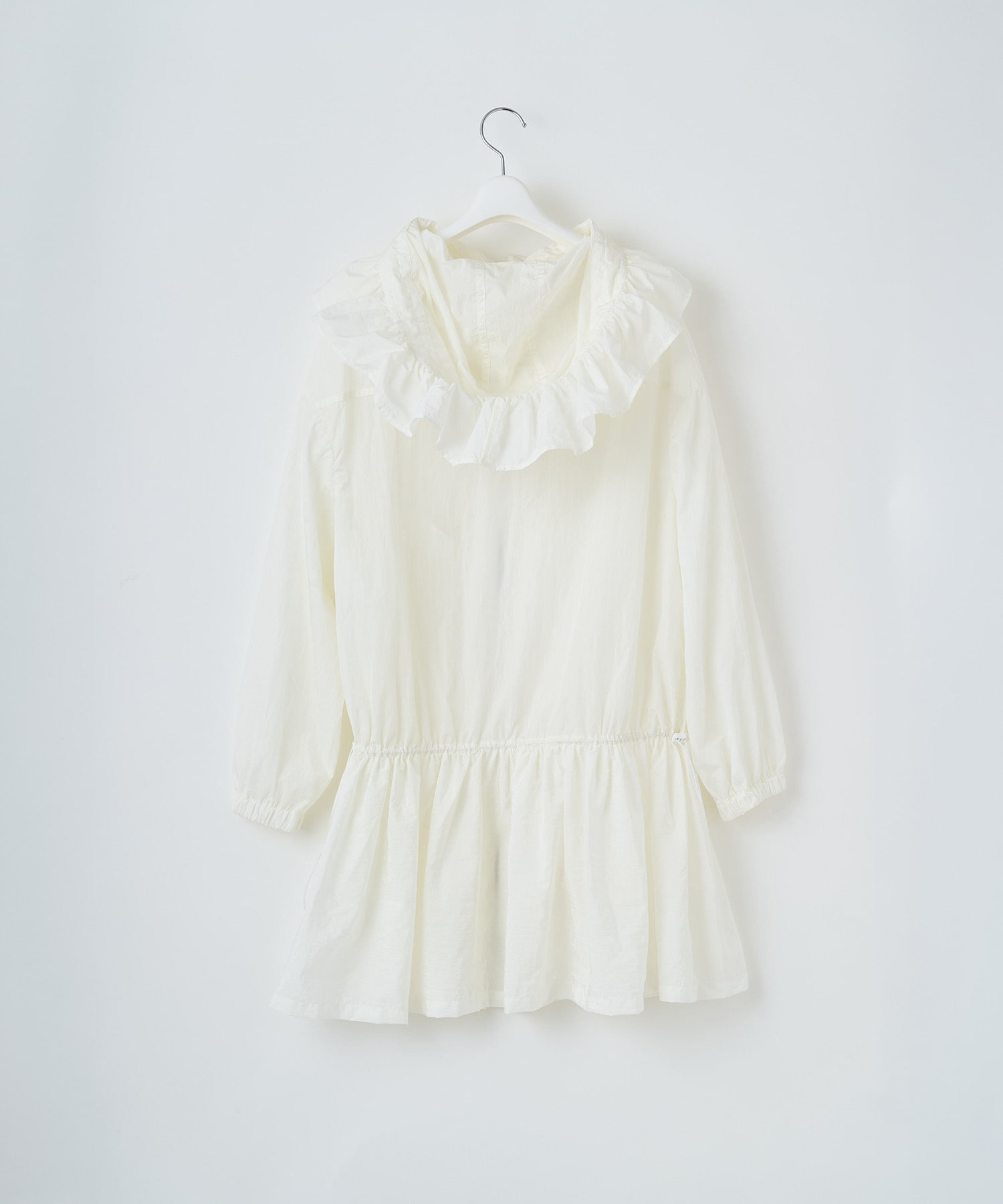 Nylon frilled mountain parka naokitomizuka