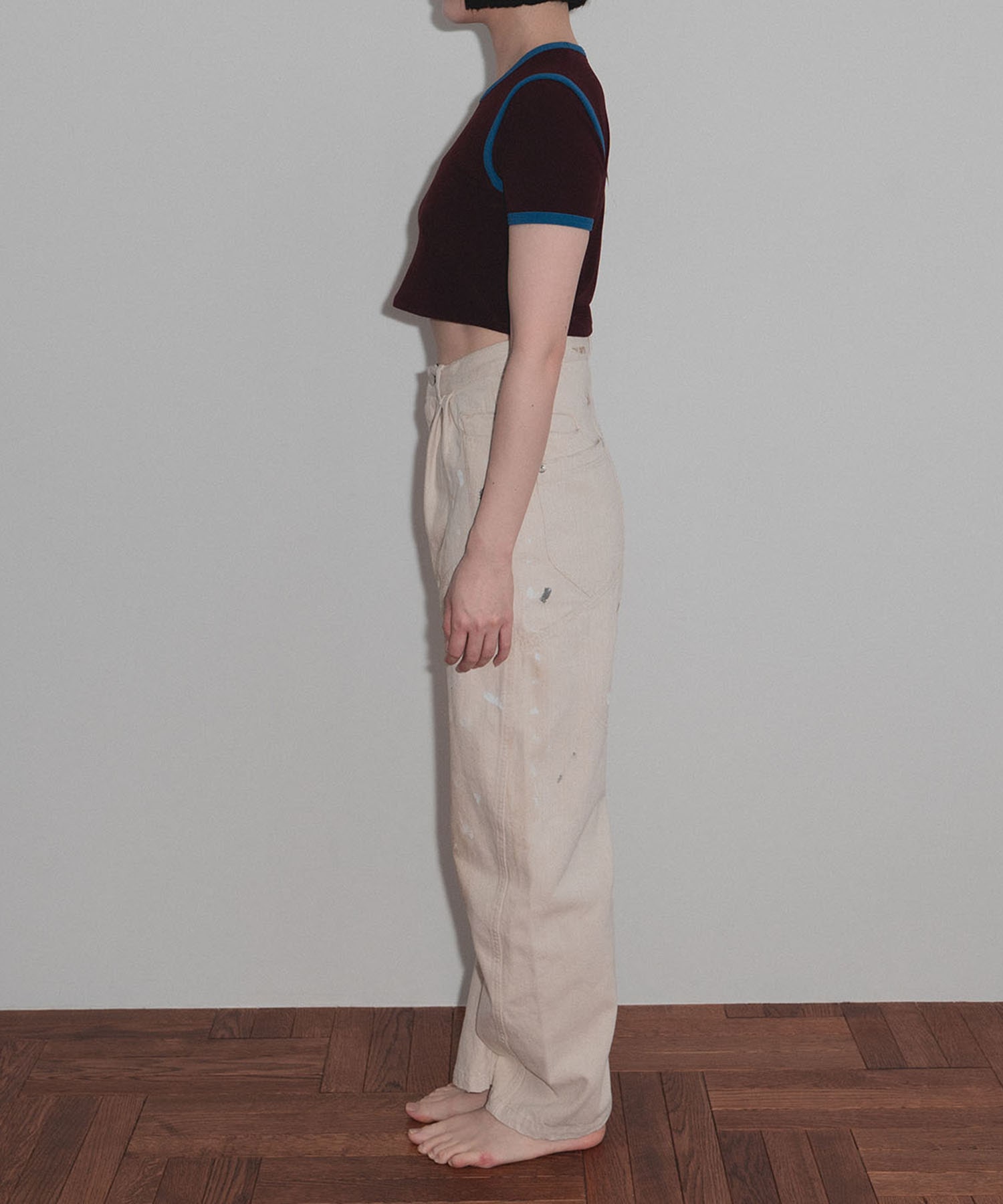 別注 STRETCH PILE RINGER SHORT TEE kotohayokozawa