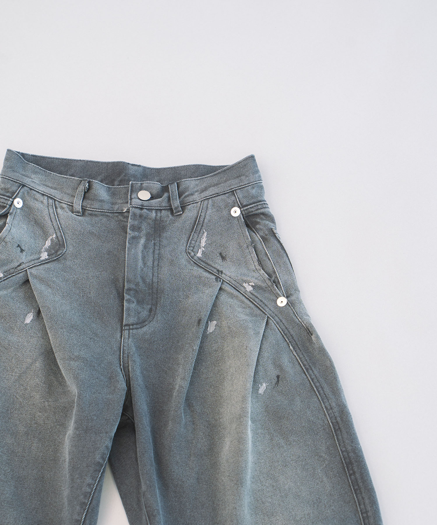 dark wash curve denim deep blue CONZ
