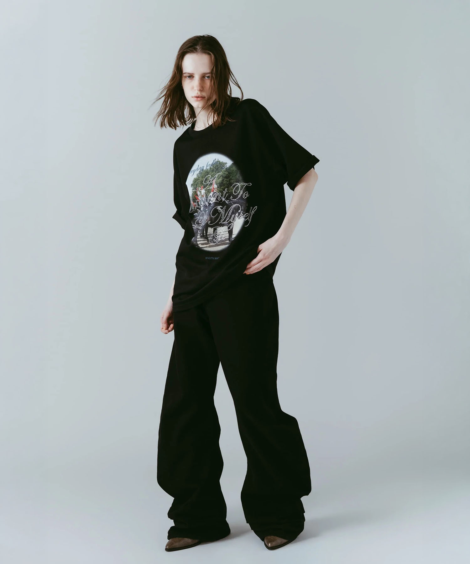 rhinestone graphic tee(unisex) Knuth Marf