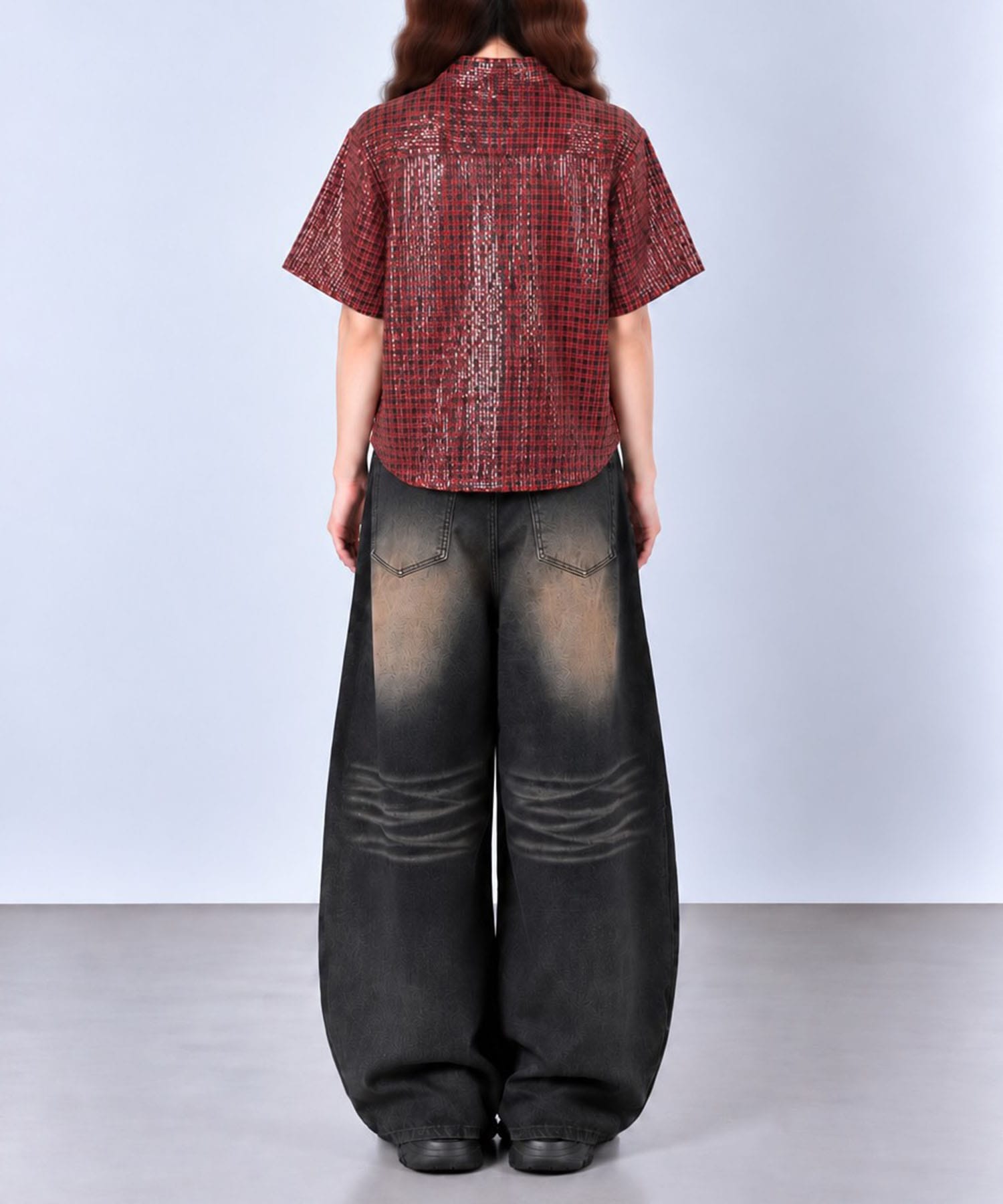 WMS SHEER SPANGLE SS SHIRTS AFB