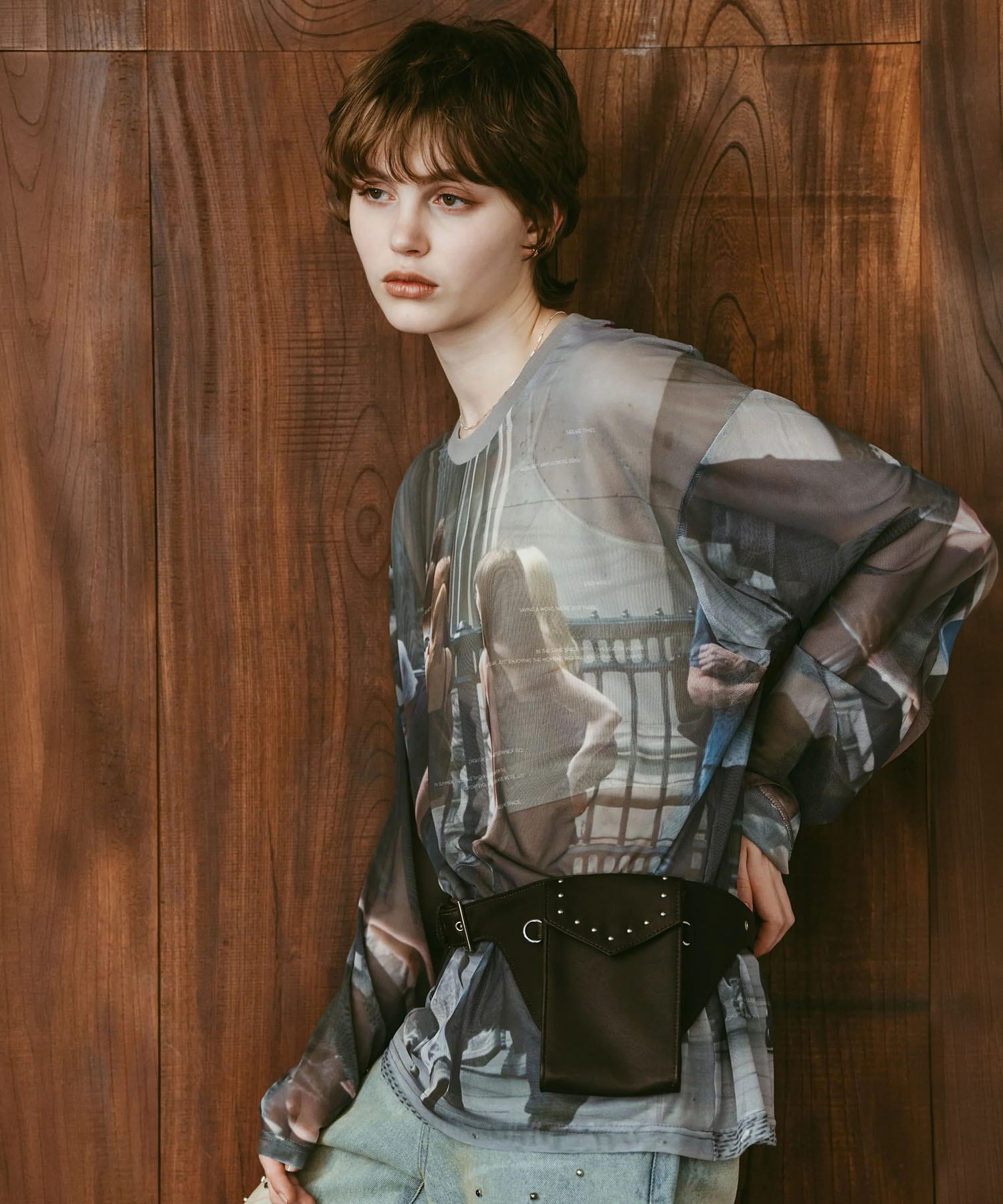 school sheer long-sleeve tee(unisex) Knuth Marf