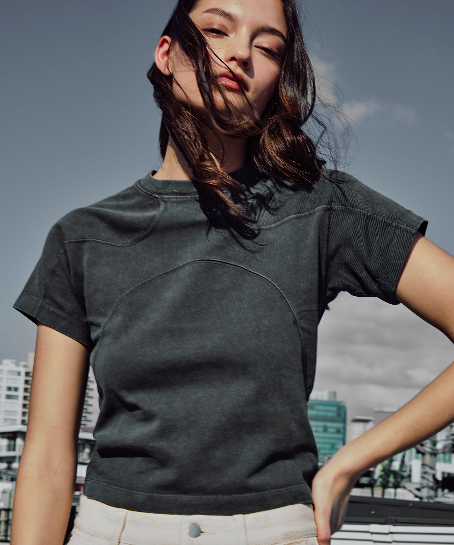 panel short sleeve tee CONZ