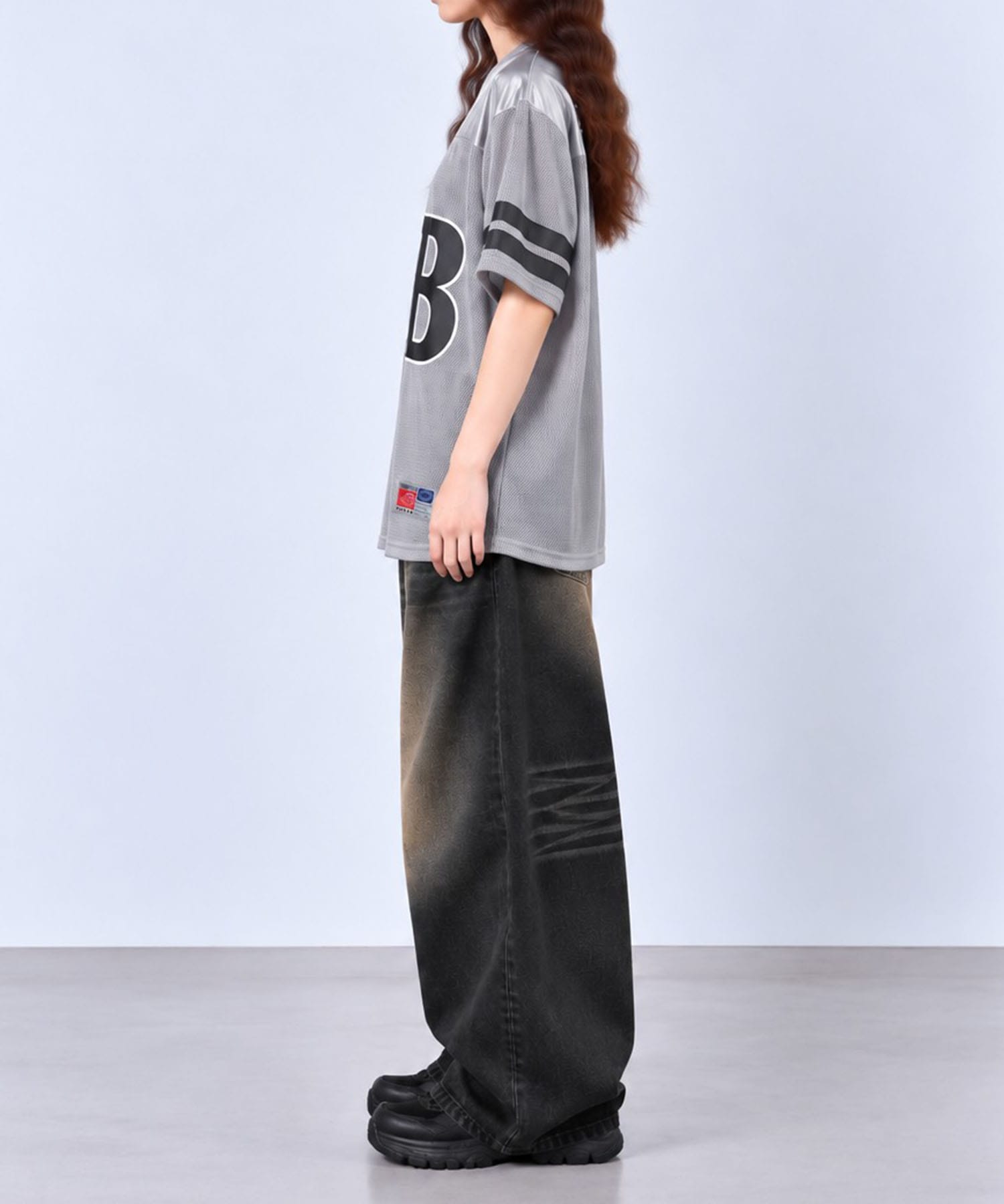 BIG LOGO MESH FOOTBALL TEE AFB