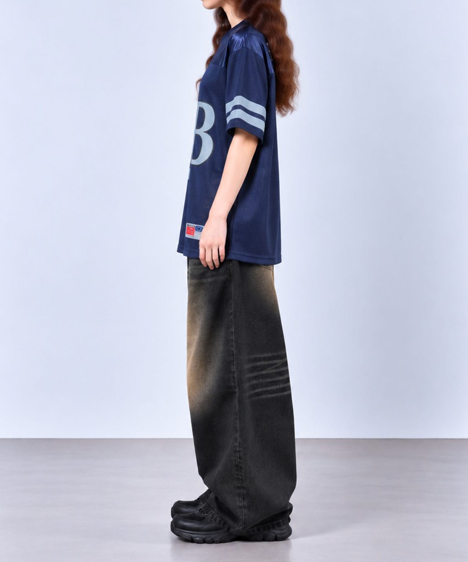 BIG LOGO MESH FOOTBALL TEE AFB