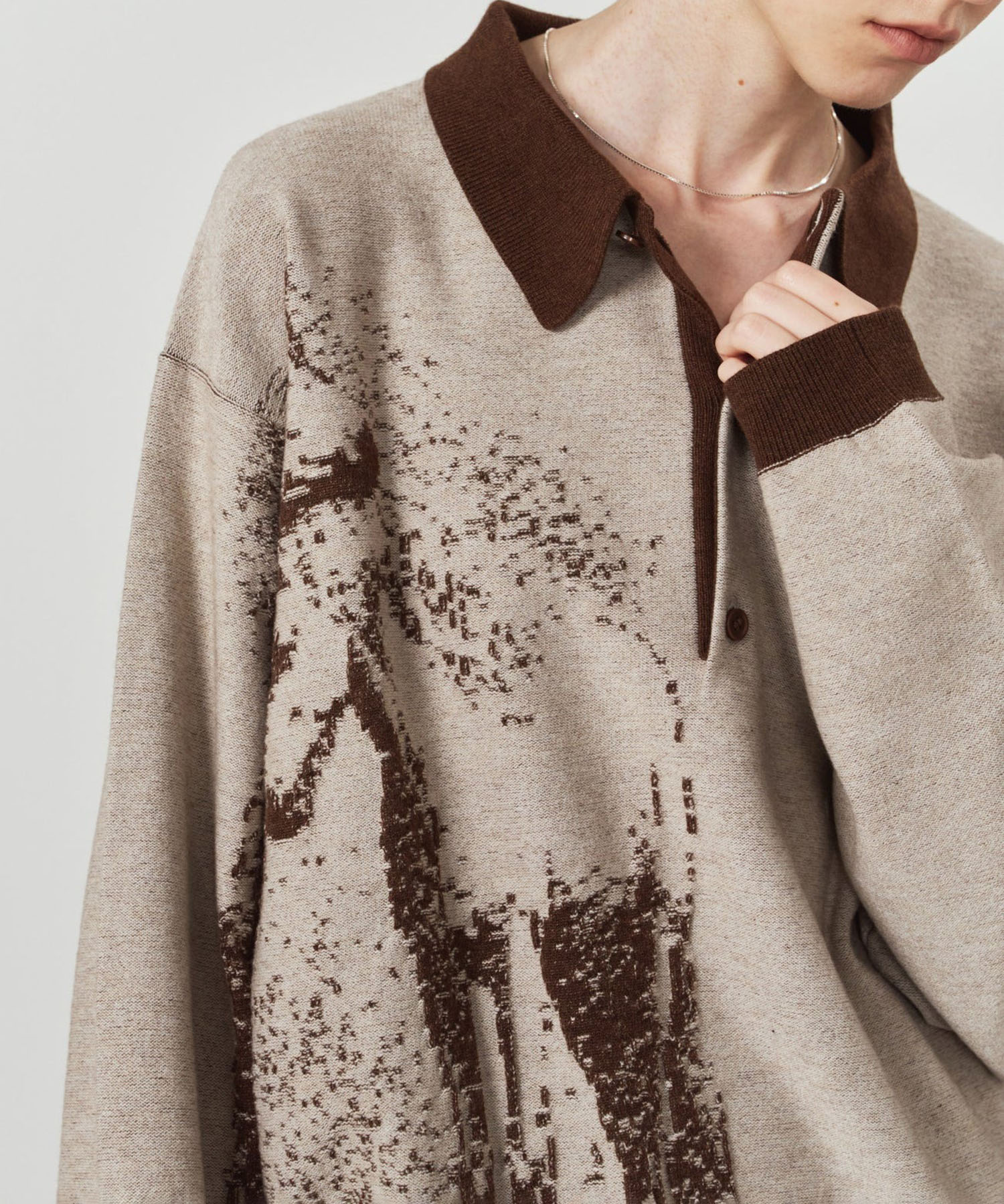 reversible jacquard polo knit Knuth Marf