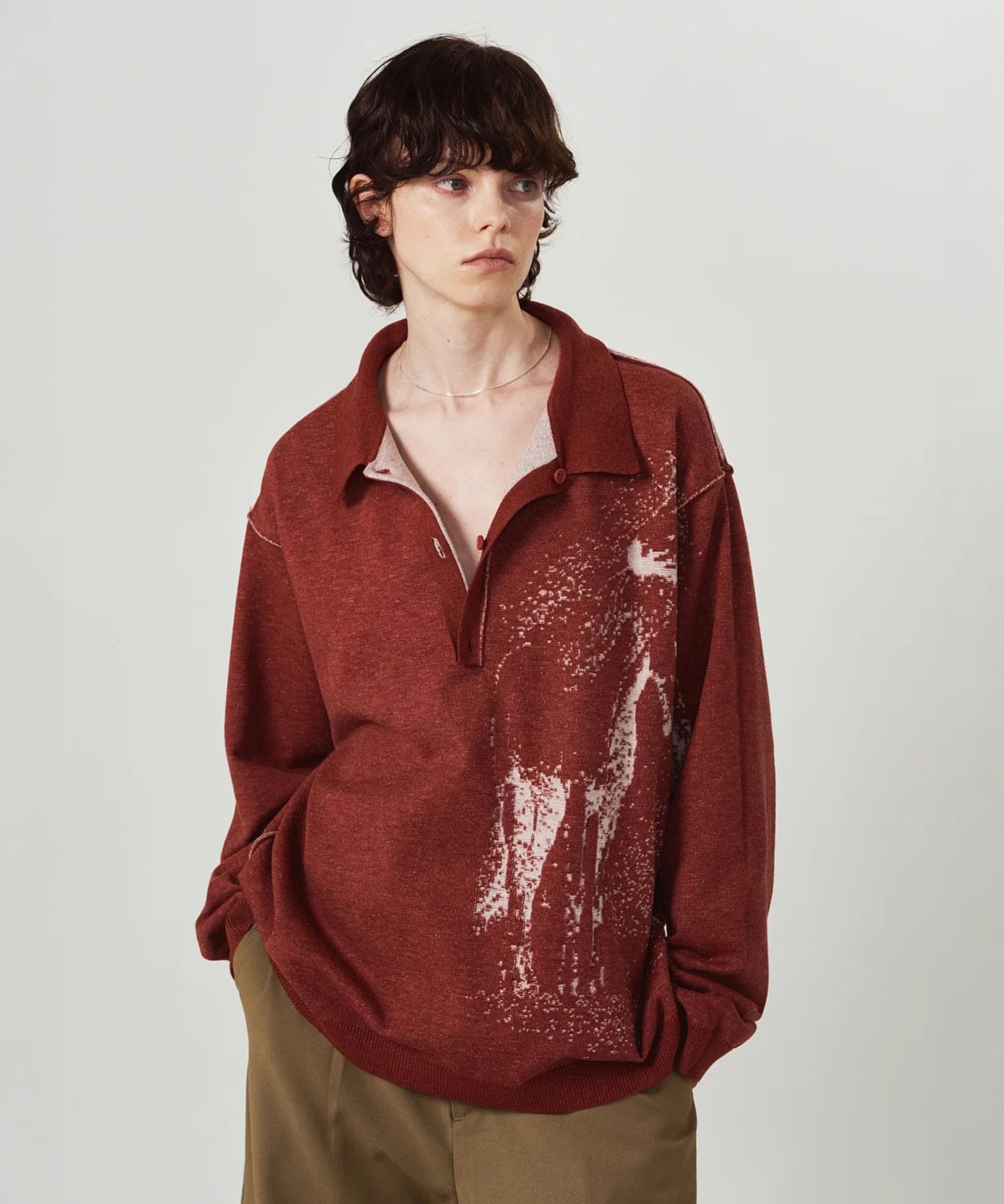 reversible jacquard polo knit Knuth Marf